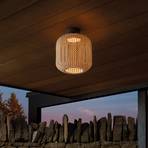 Candeeiro de teto exterior Bover Nans PF/31 LED, castanho