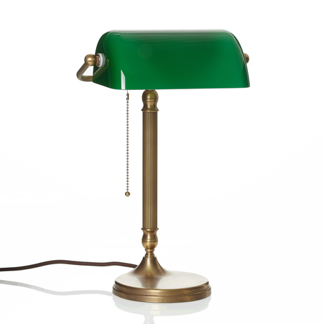 Handgemaakte bankierslamp JIVAN