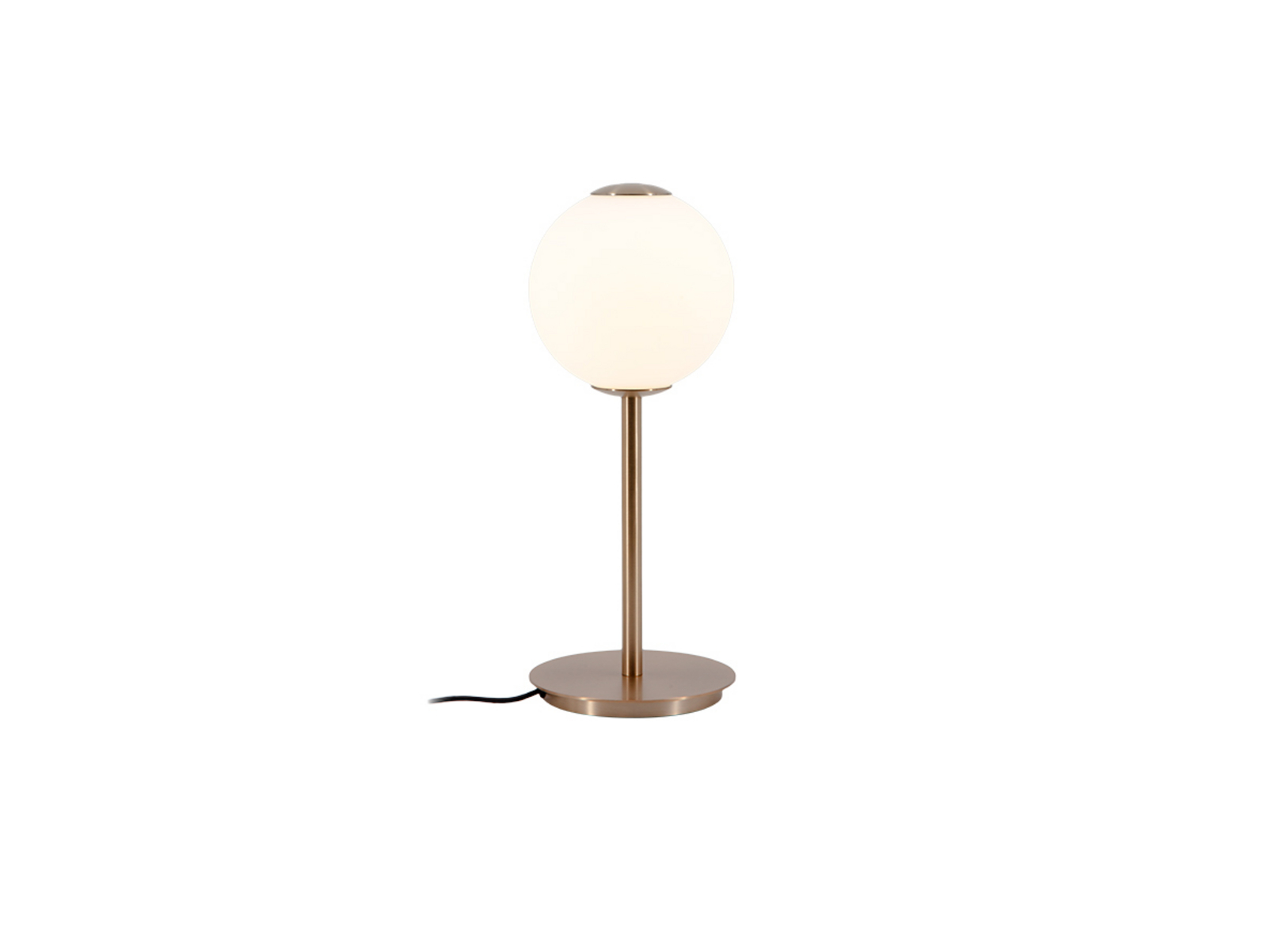 Audrey Stolová Lampa Plated Brass/White Opal - UMAGE