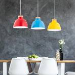 Hanglamp Lorien, kleurrijk, 3-lamps, metaal, hout