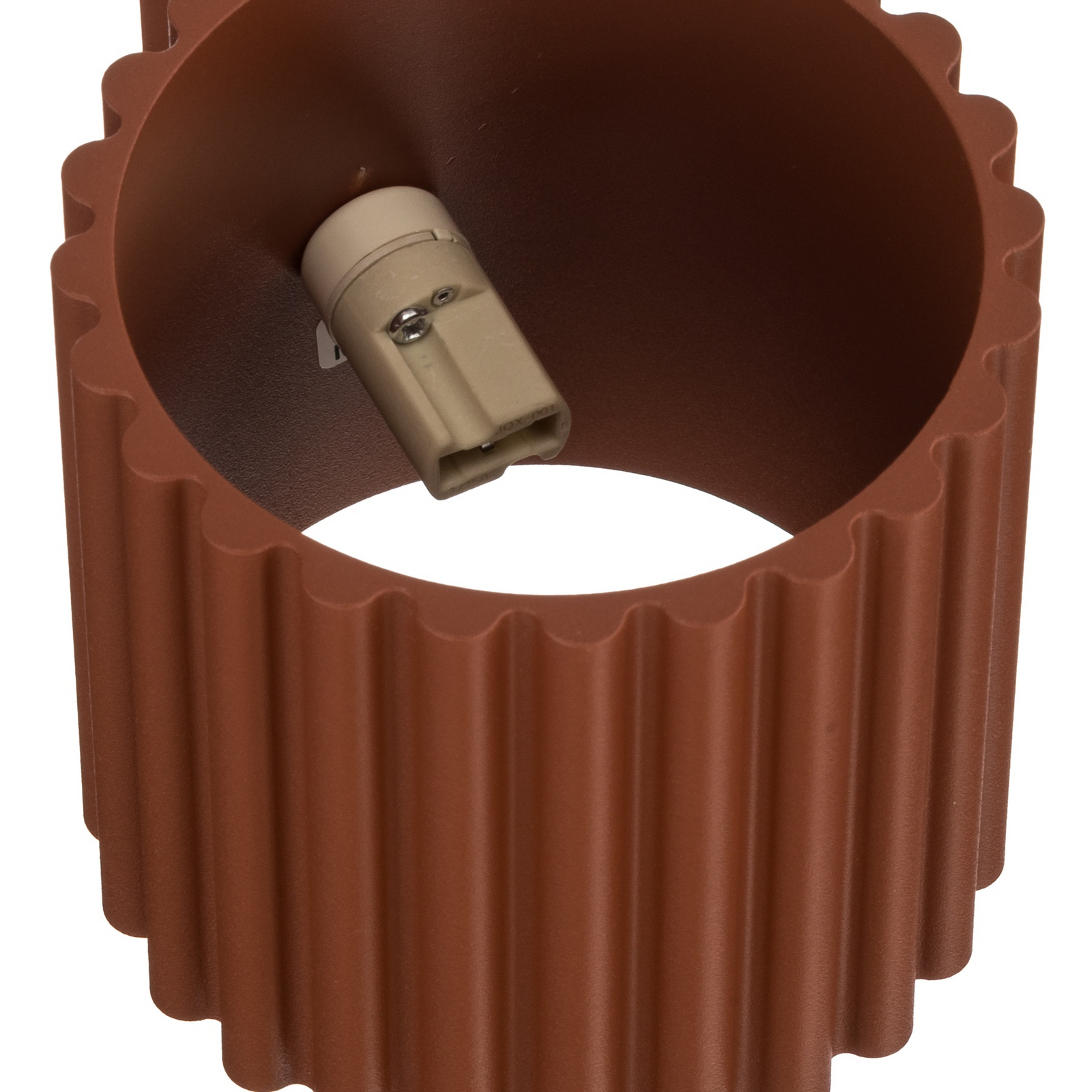 Aura-seinävalaisin, terrakotta, Ø10 cm, G9, valo ylös/alas, alumiini Aura-seinävalaisin, terrakotta, Ø10 cm, G9, valo ylös/alas, alumiini