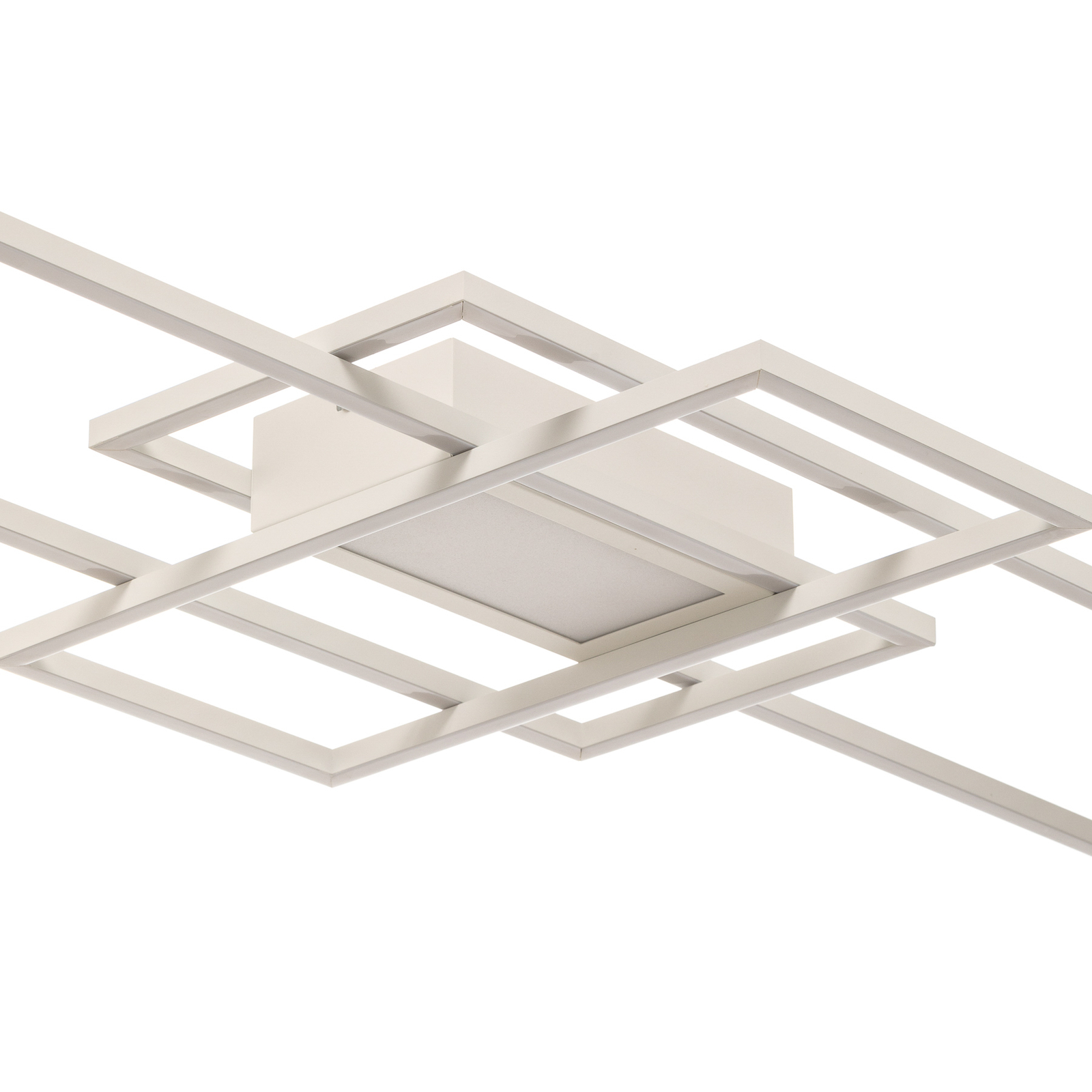Lindby Ismera LED ceiling lamp 3 frames, white
