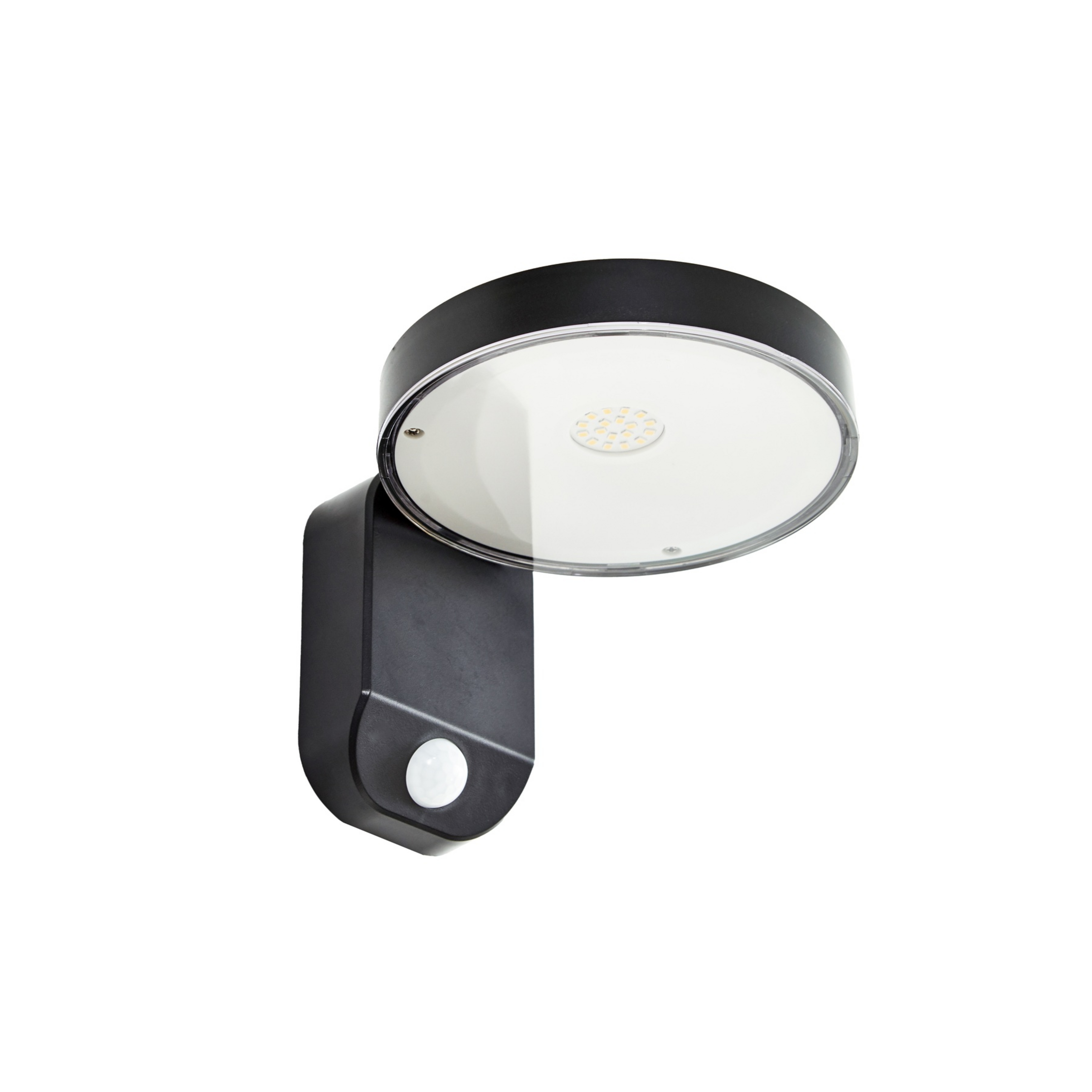 Tarlson LED-Solarwandlampe, rund, anthrazit, Sensor - Prios