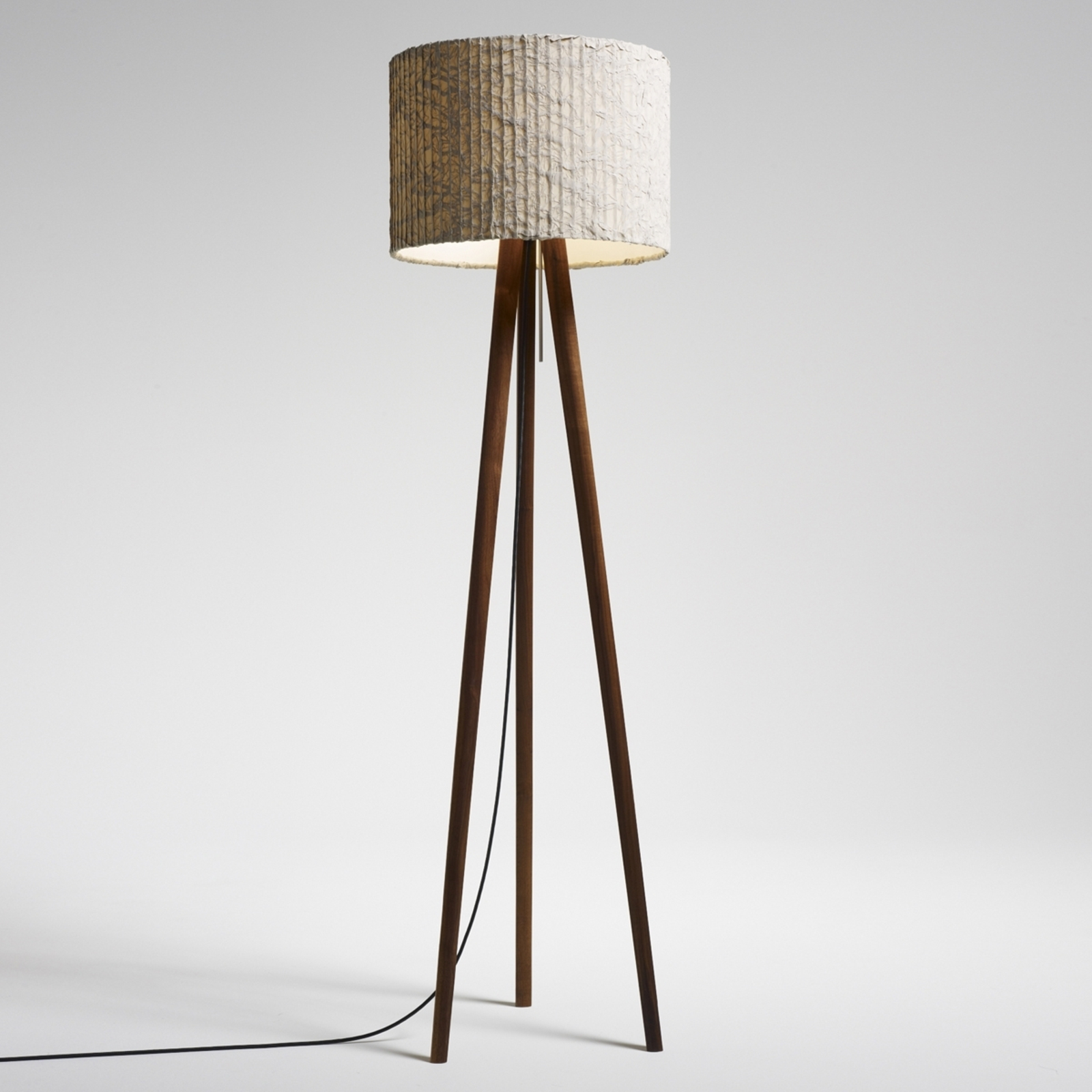 walnut tripod floor lamp