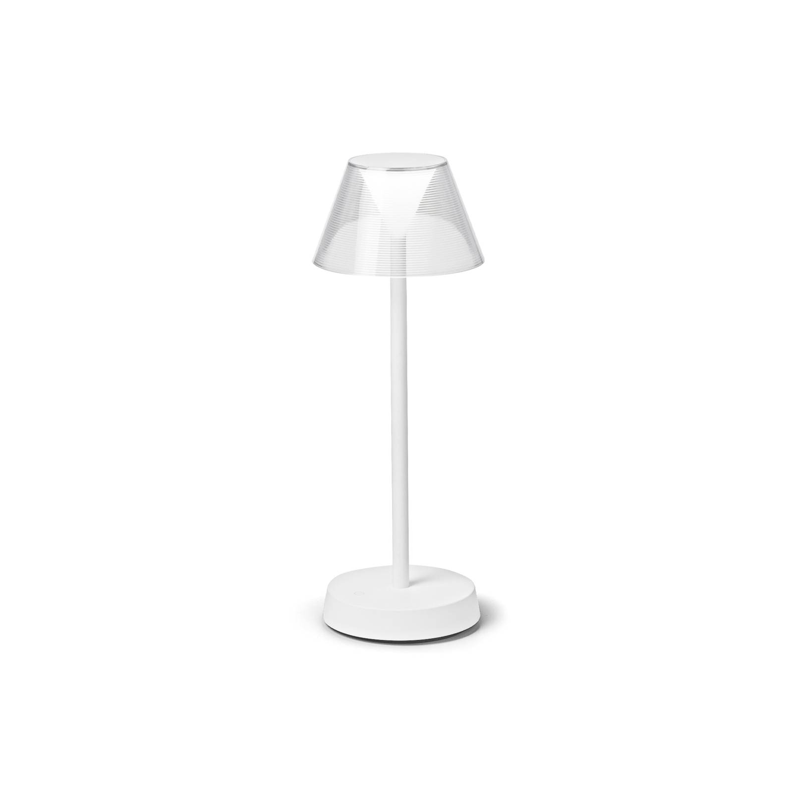 Ideallux Ideal Lux Lolita luminaire LED batterie blanc