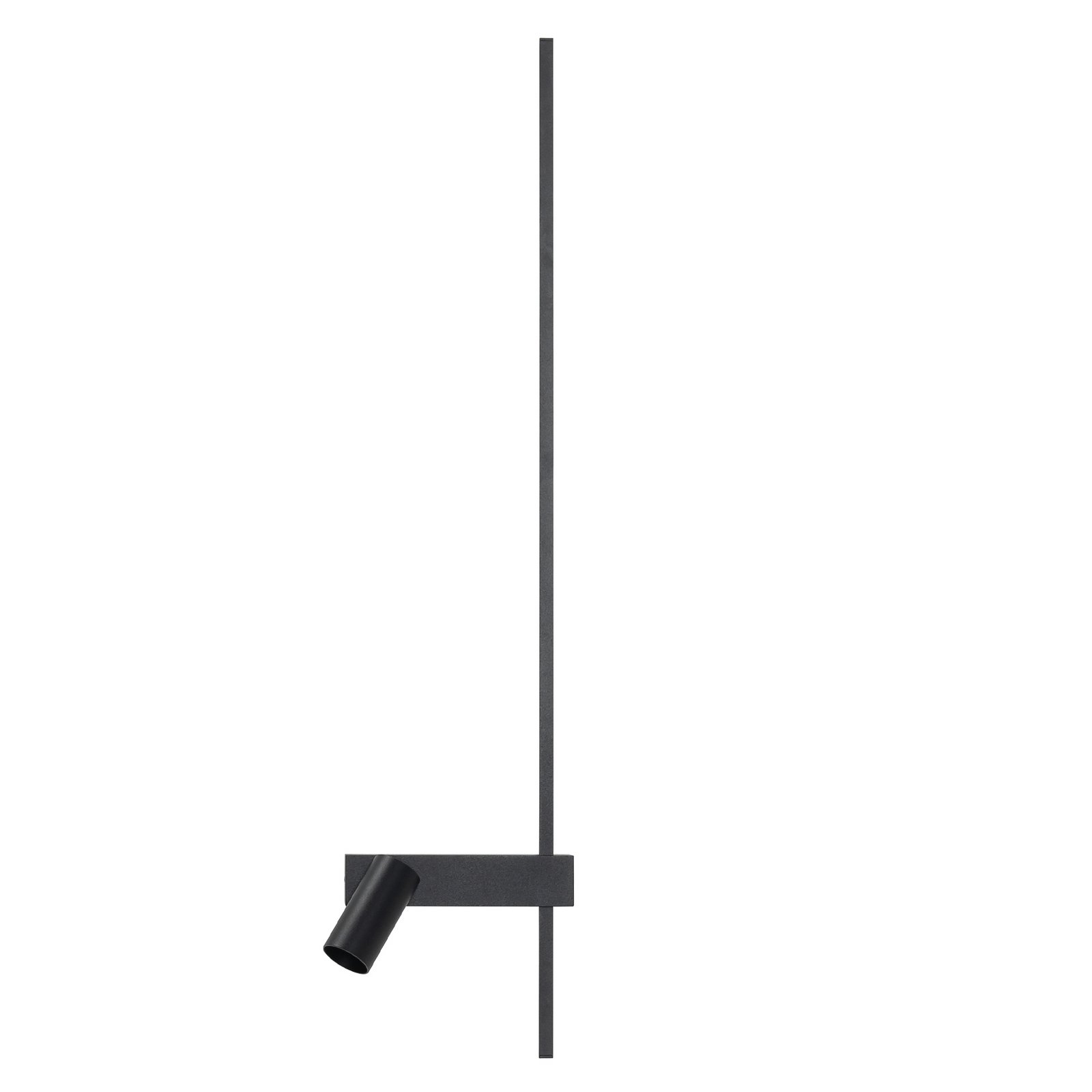 Wandlampe EASY RIGHT, schwarz Breite 80 cm Metall GU10 + LED
