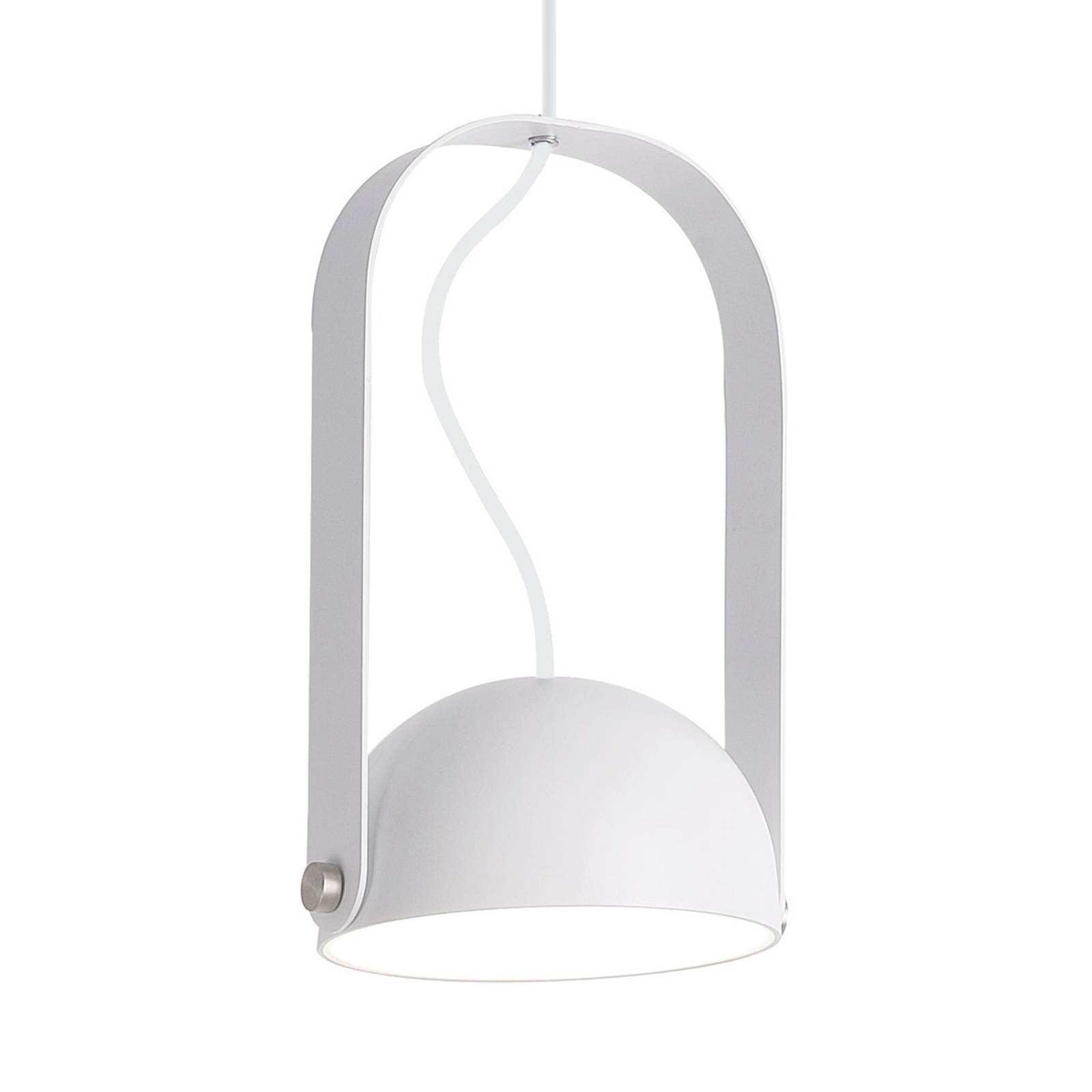 Viokef Suspension LED Hemi abat-jour inclinable blanc