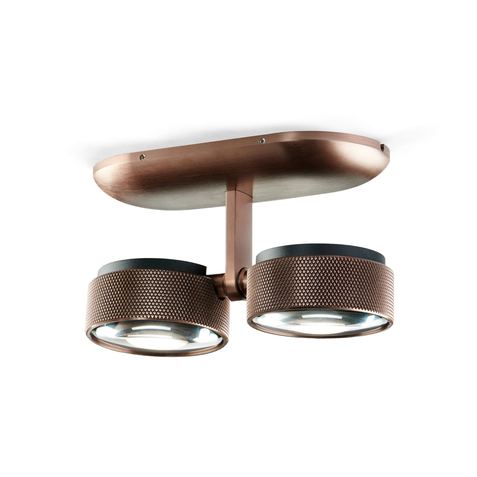 Cosmo C2 LED-Deckenspot, rosegold, CCT, 2-flg. - Light-Point