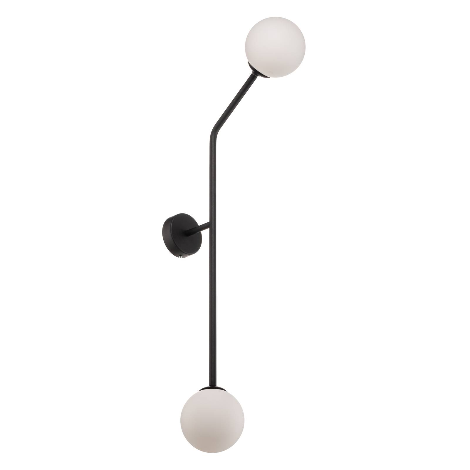 Applique Pure 2 lampes noire verticale