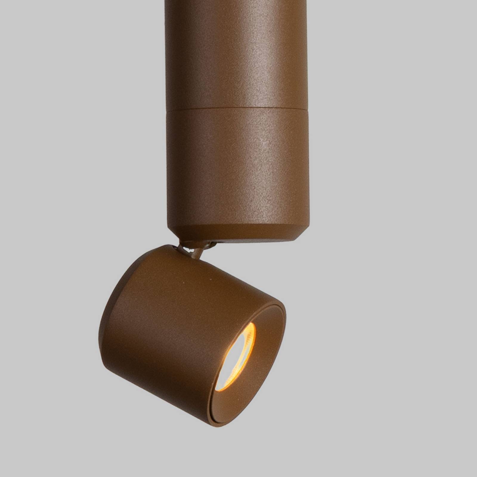IT'S ABOUT ROMI – żyrandol LED „Milan”, brązowy, Ø 6 cm, metalowy