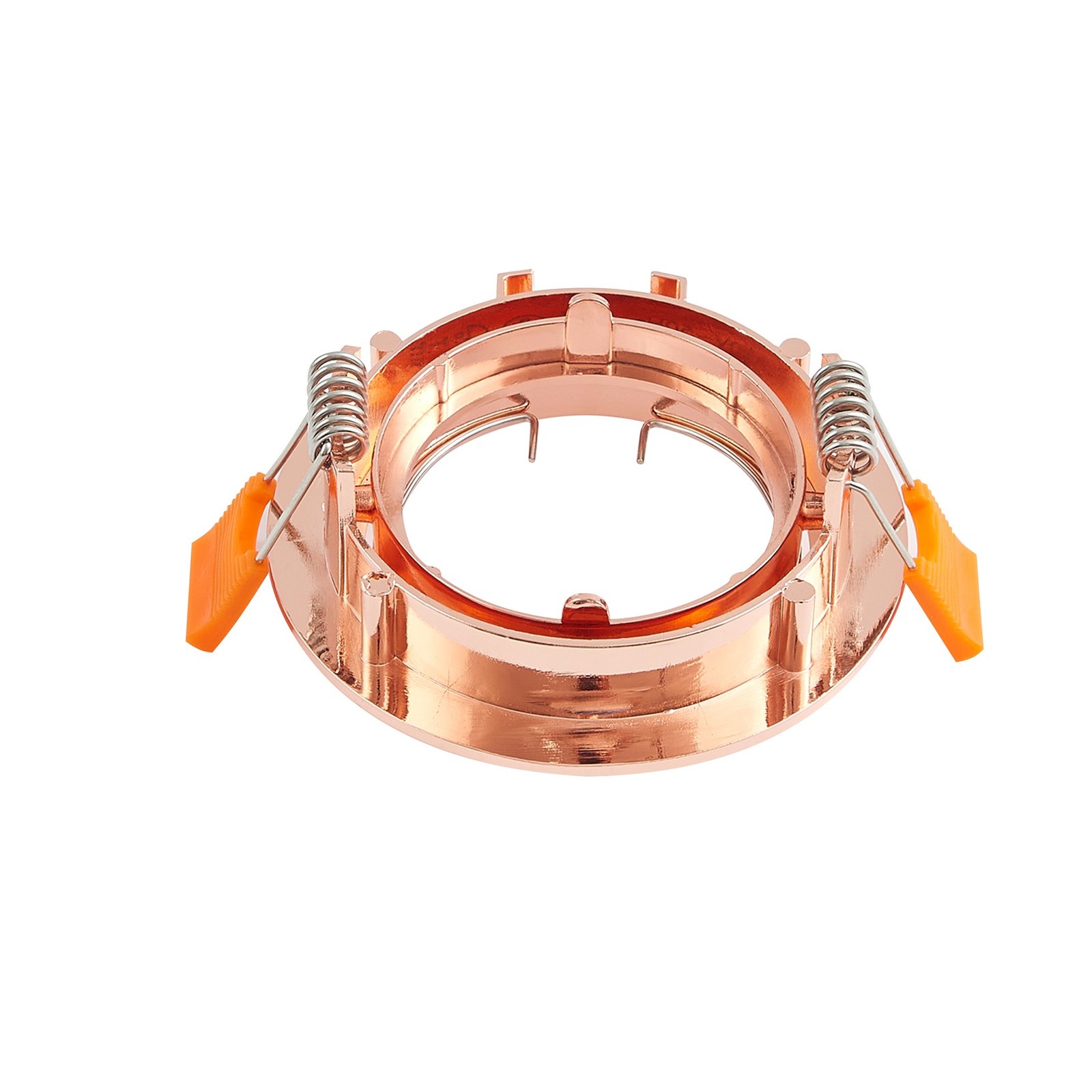 Prios recessed ceiling light Fibur, copper, aluminium, Ø 8.2 cm