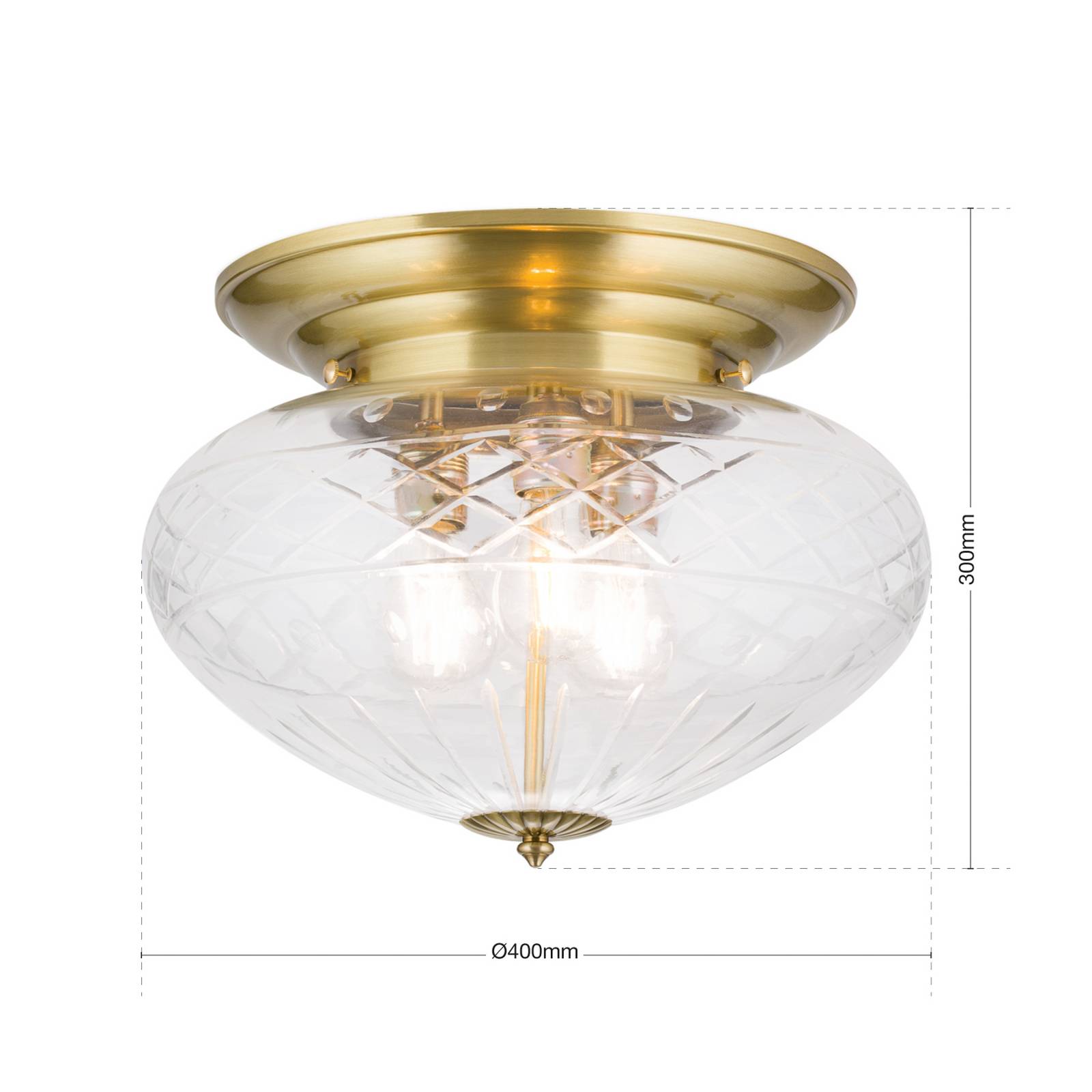 ENNA - estetyczna lampa sufitowa, śr. 40 cm