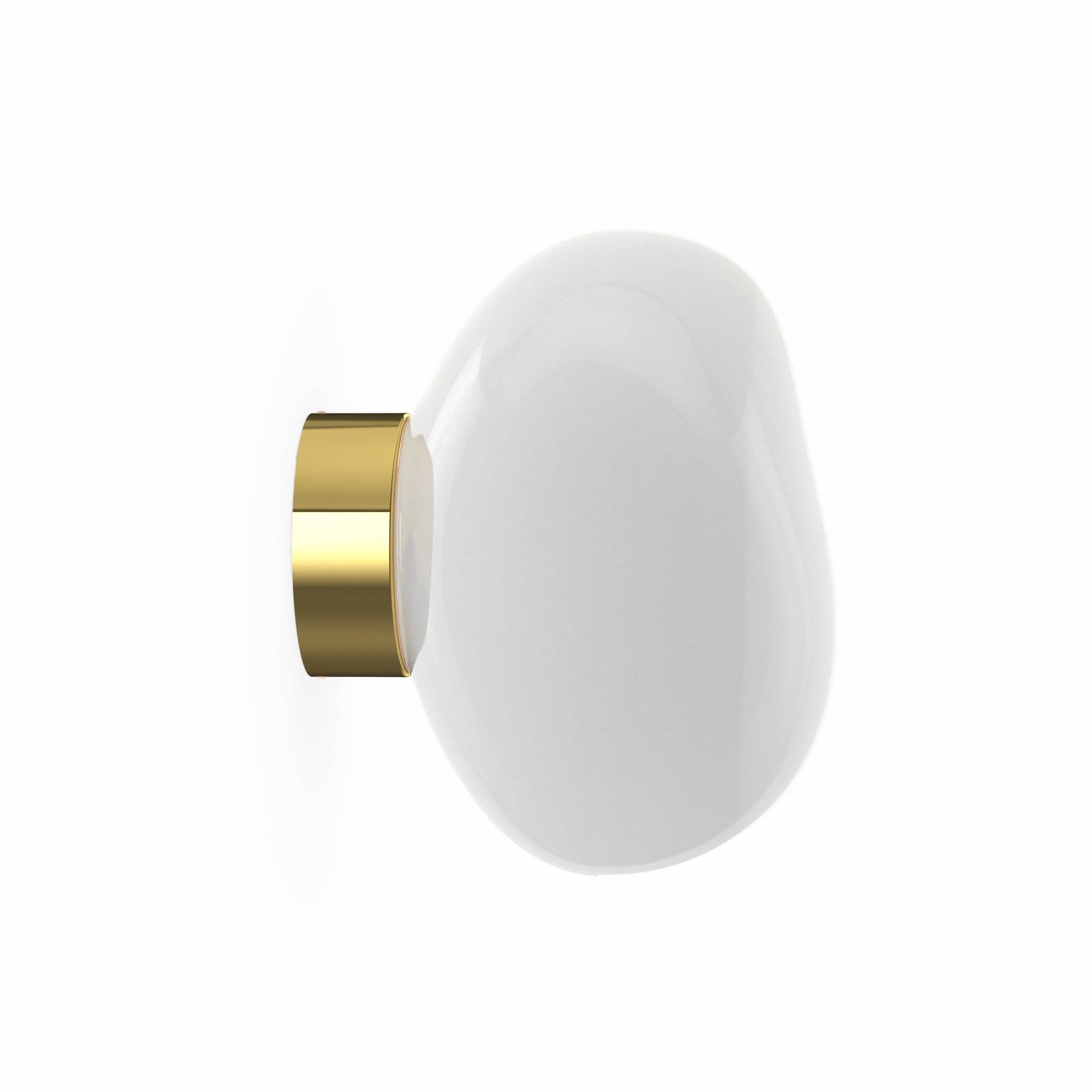 Levně Tom Dixon Tom Dixon LED nástěnné světlo Melt, Ø 29 cm, opálová/zlatá