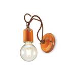 C665 fali lámpa vintage stílusban, narancssárga