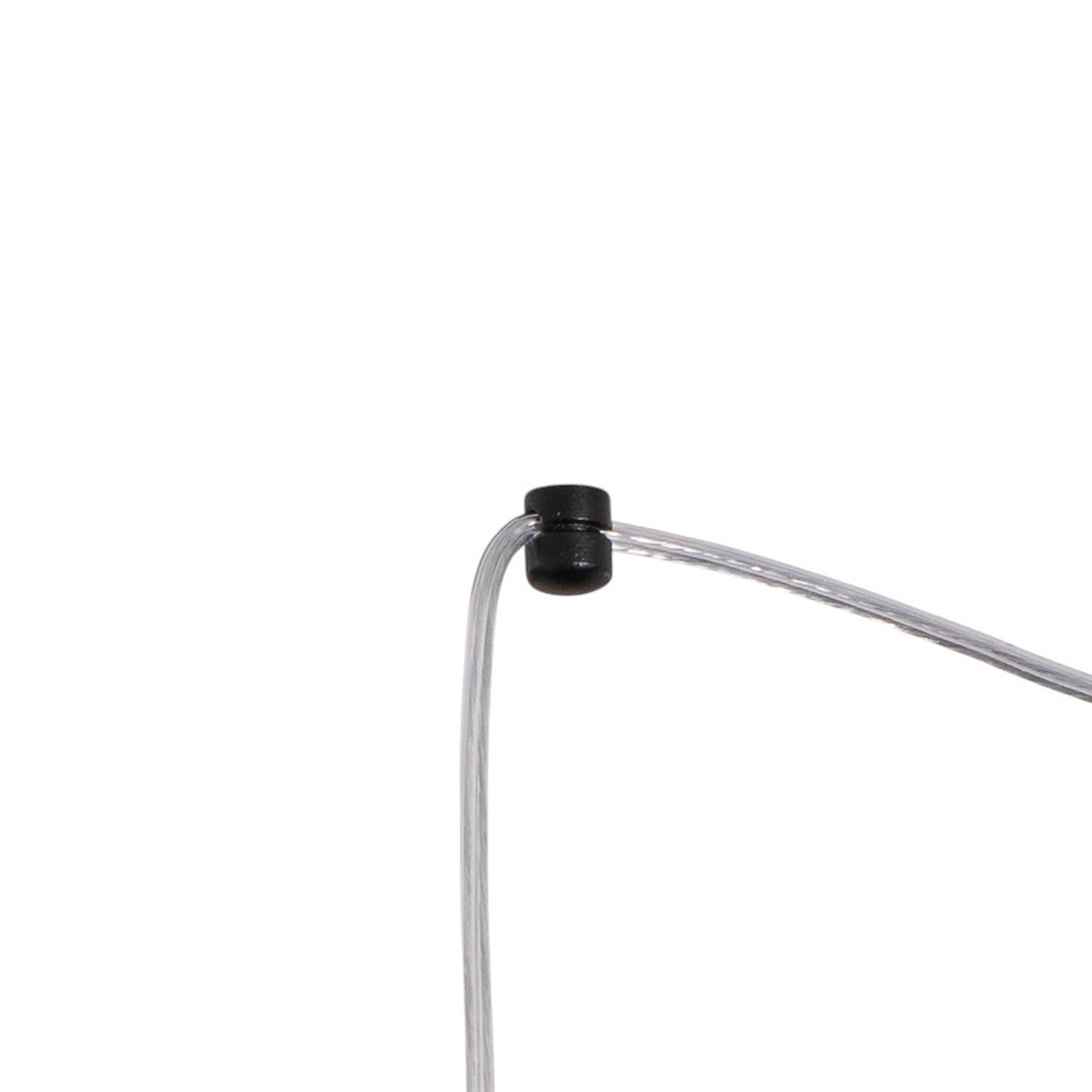Lampa wisząca Ascot, szary, tkanina, 3-punktowa, zdecentralizowana