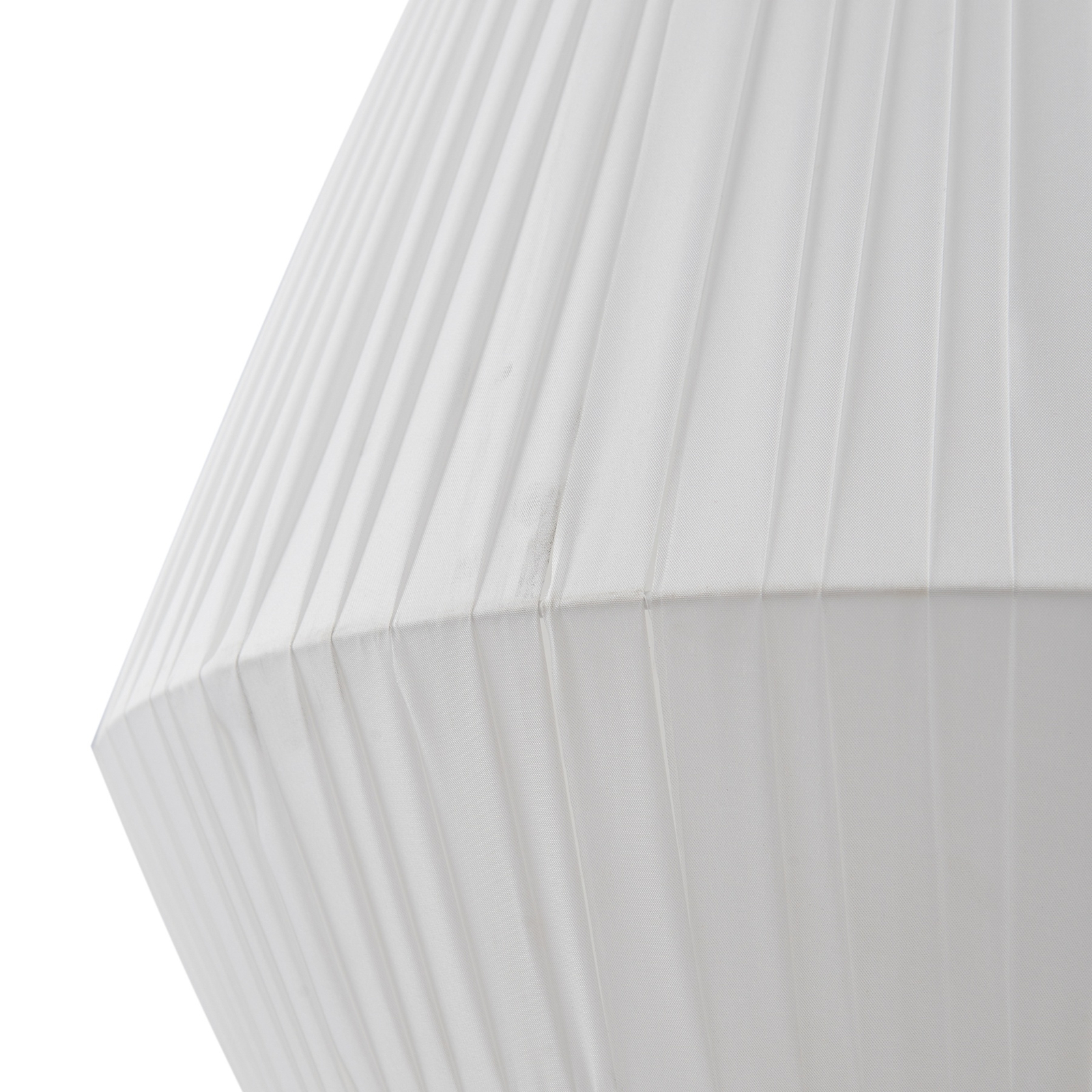 Lampada a sospensione Lindby Vitore, Ø 40 cm, tessuto, bianco