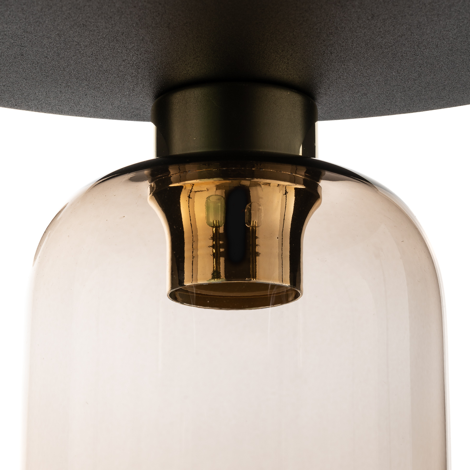 Marco Groen plafondlamp, 3-lamps helder/groen/bruin