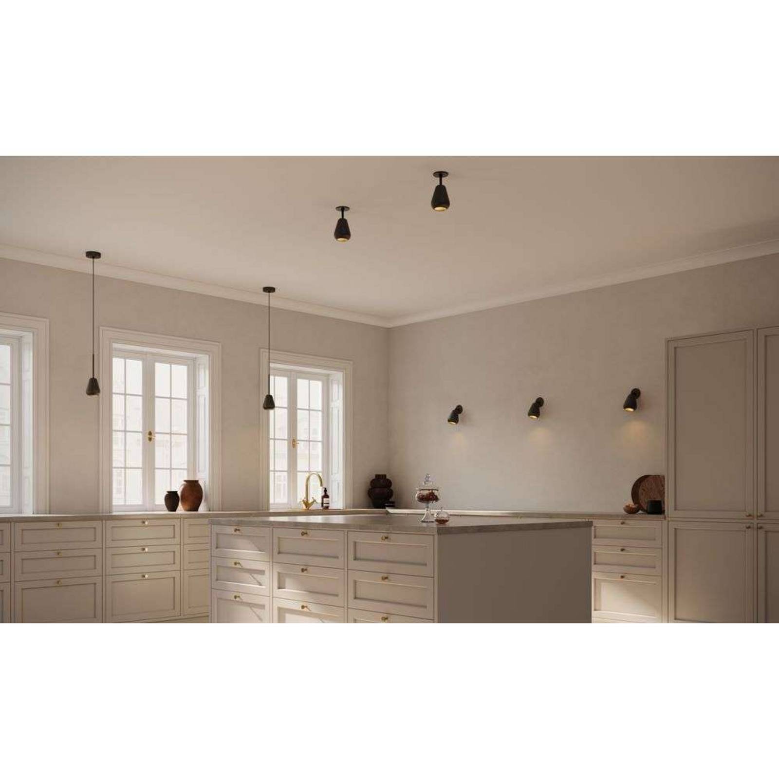Nuura Einbaustrahler Anoli Spot Recessed, Ø 10 cm, schwarz günstig online kaufen