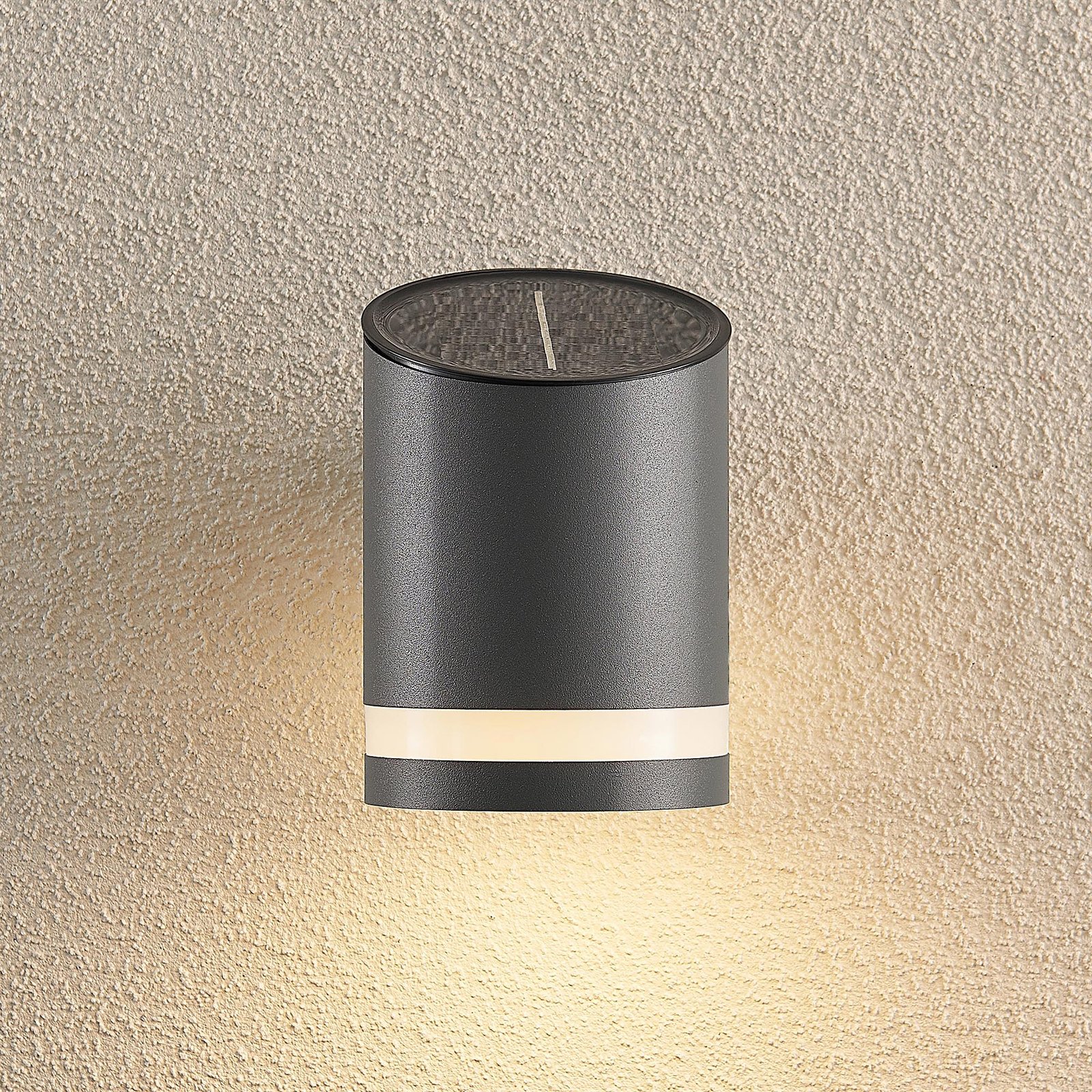 Bentlas LED Solar Cell Wall Lamp Anthracite - Lindby