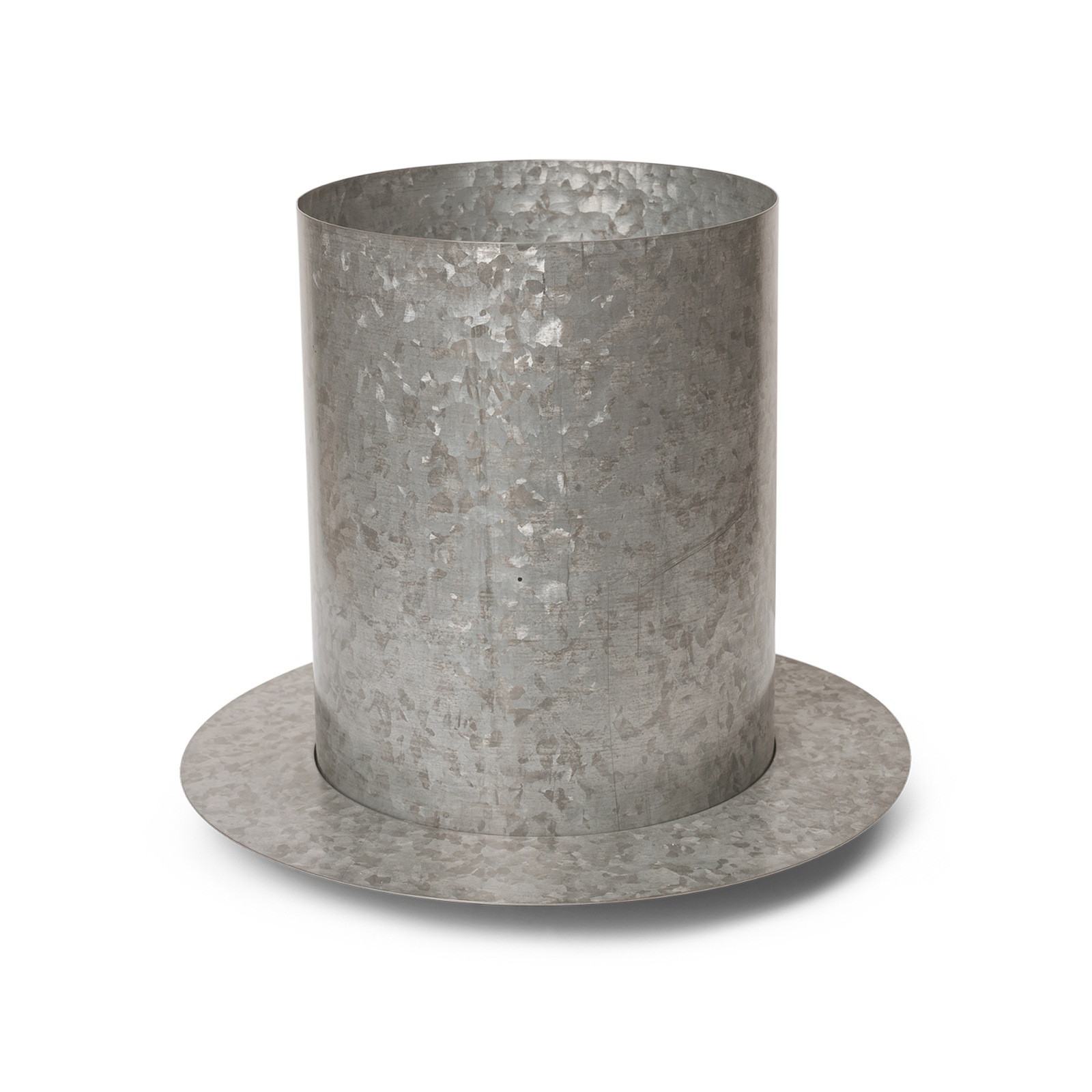 ferm LIVING Pot de fleurs Auran, gris, hauteur 38,7 cm, fer