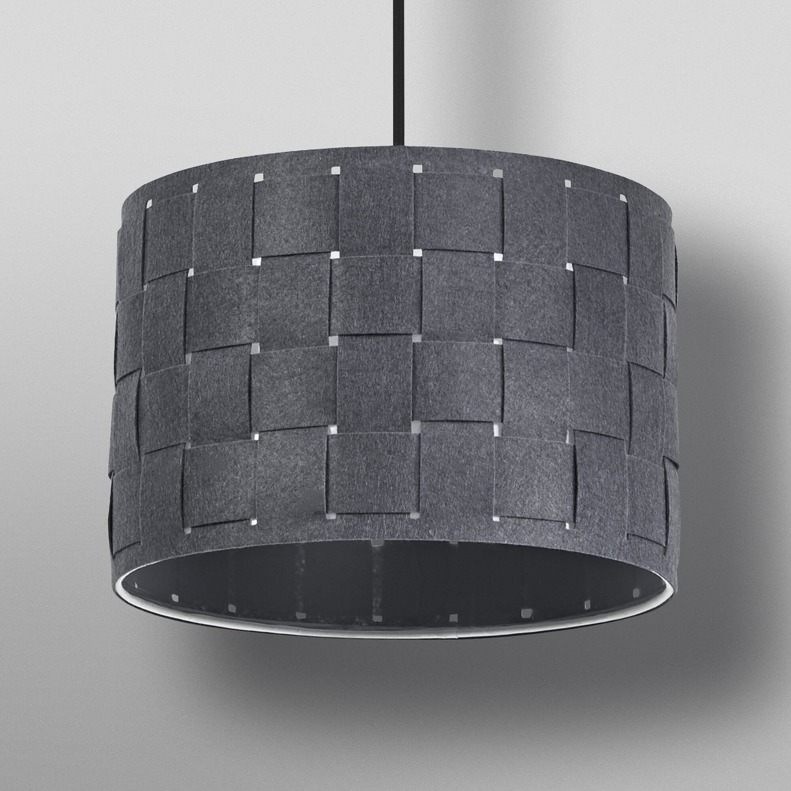 Lampada a sospensione OSRAM Decor Felt Weaving, Ø 28 cm, grigio, feltro E27