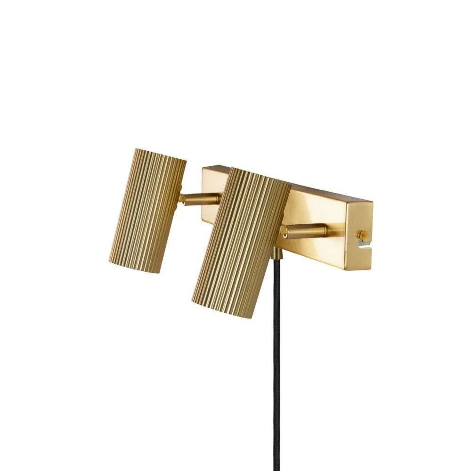 Hubble 2 Aplică de Perete Brushed Brass - Globen Lighting