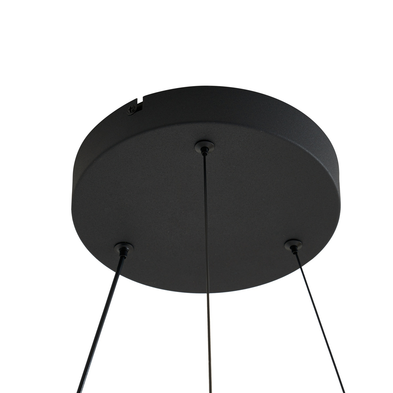 Lucande LED-Hängeleuchte Daelor, schwarz/alu, CCT, dimmbar