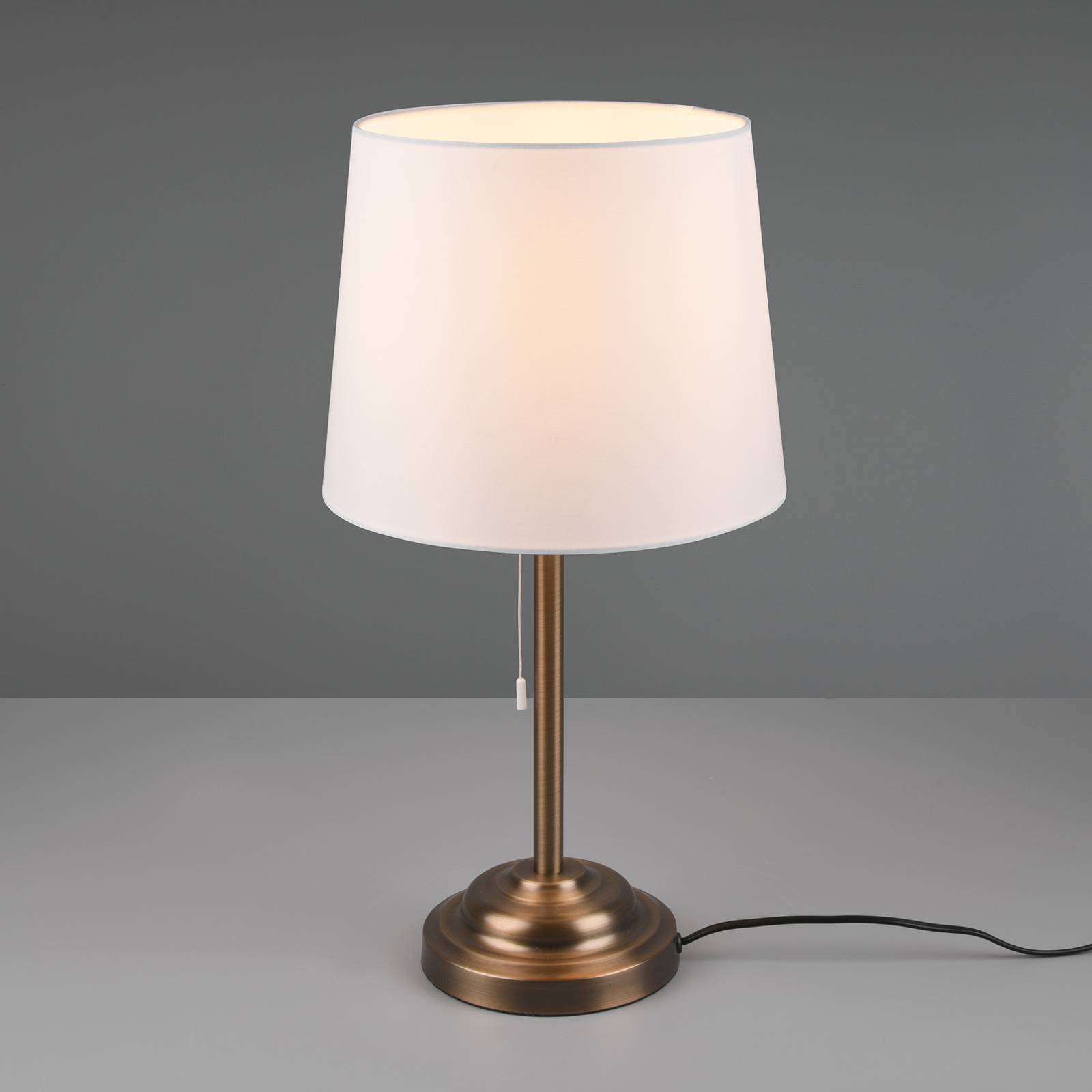 Lindby Alomira bordlampe, 52 cm, messing