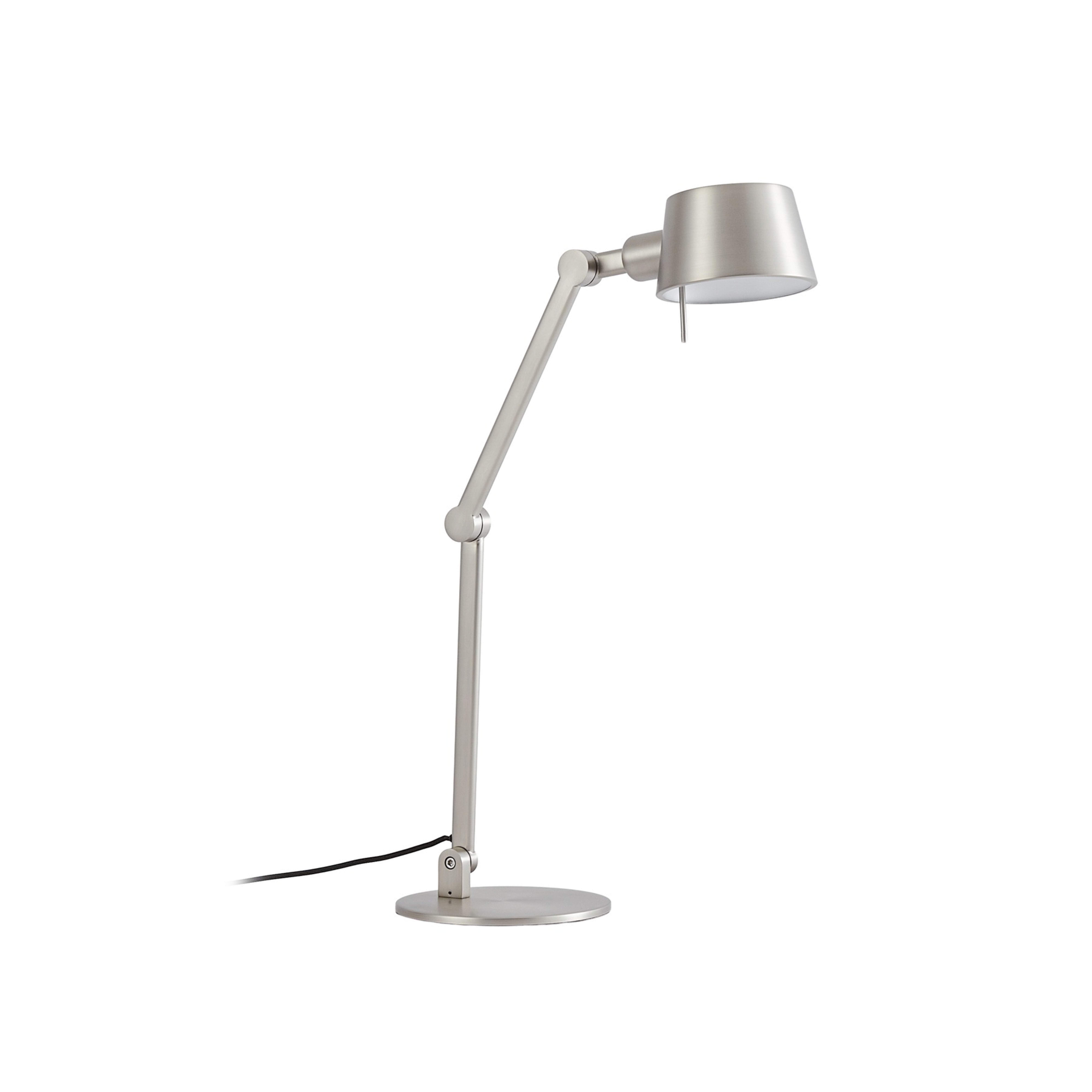 Silka tafellamp, nikkel satijn, verstelbaar, 93 cm, E27 - Lucande