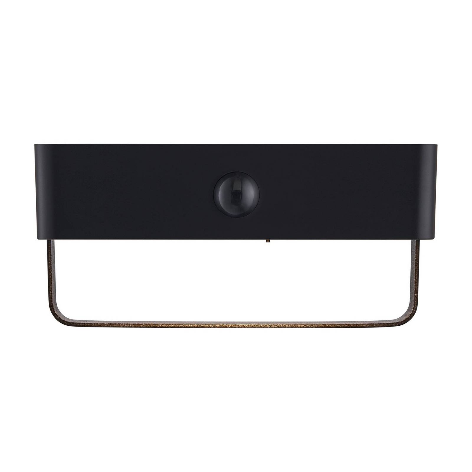Kinkiet zewnętrzny LED Saulio, czarny, aluminium, IP44