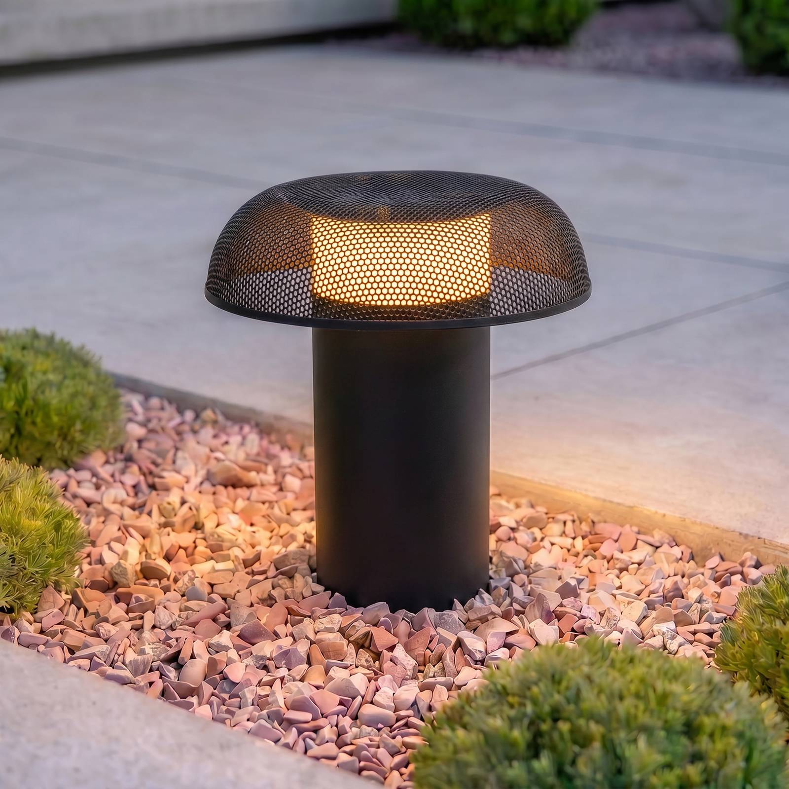Lucande LED-gadelampe MAILE, 40 cm, antracit, IP65