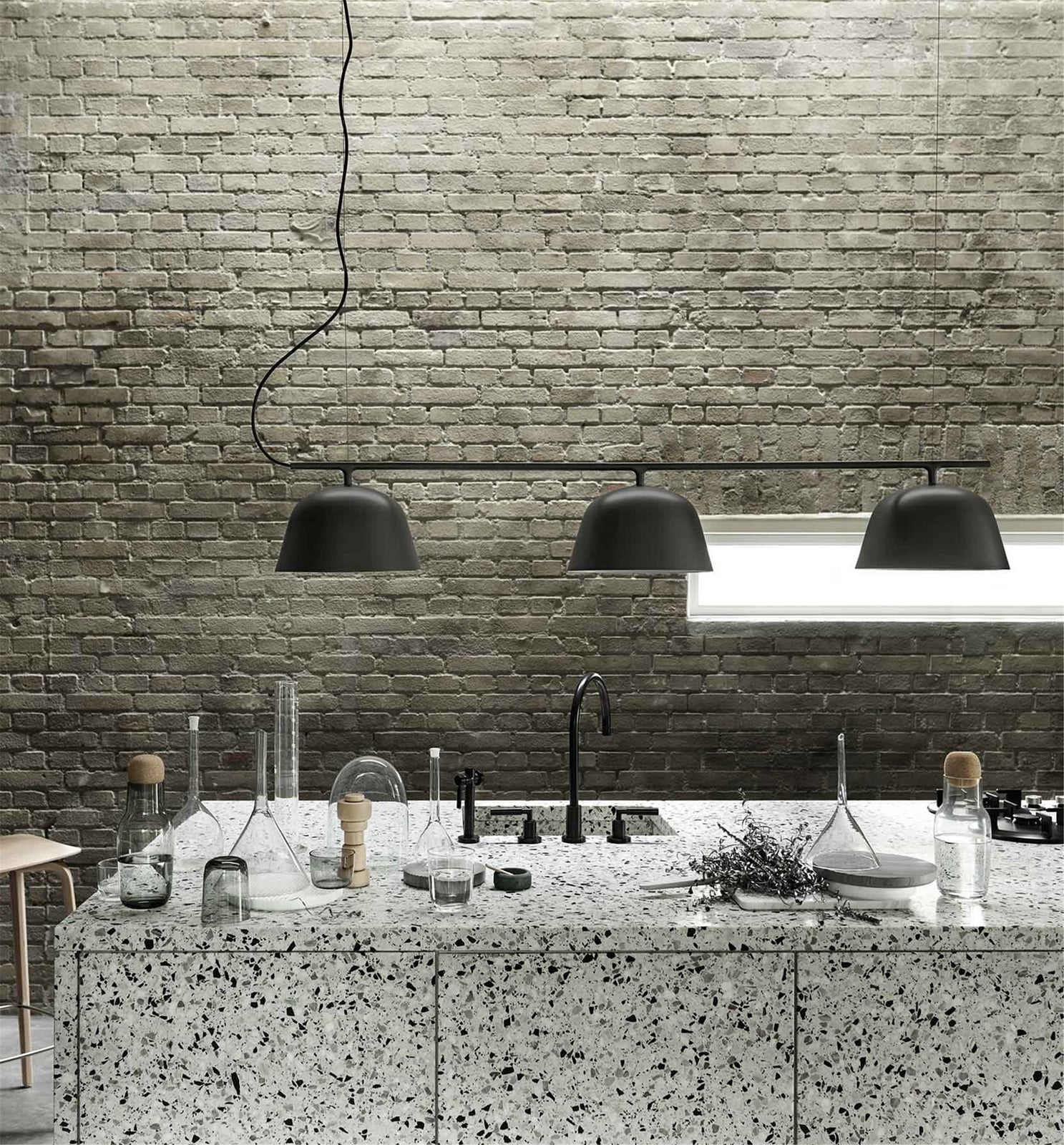Ambit Rail Pendel Taupe Muuto - Spisestue - Aluminium
