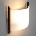 Wandlamp Filippa, 31 cm, bruin