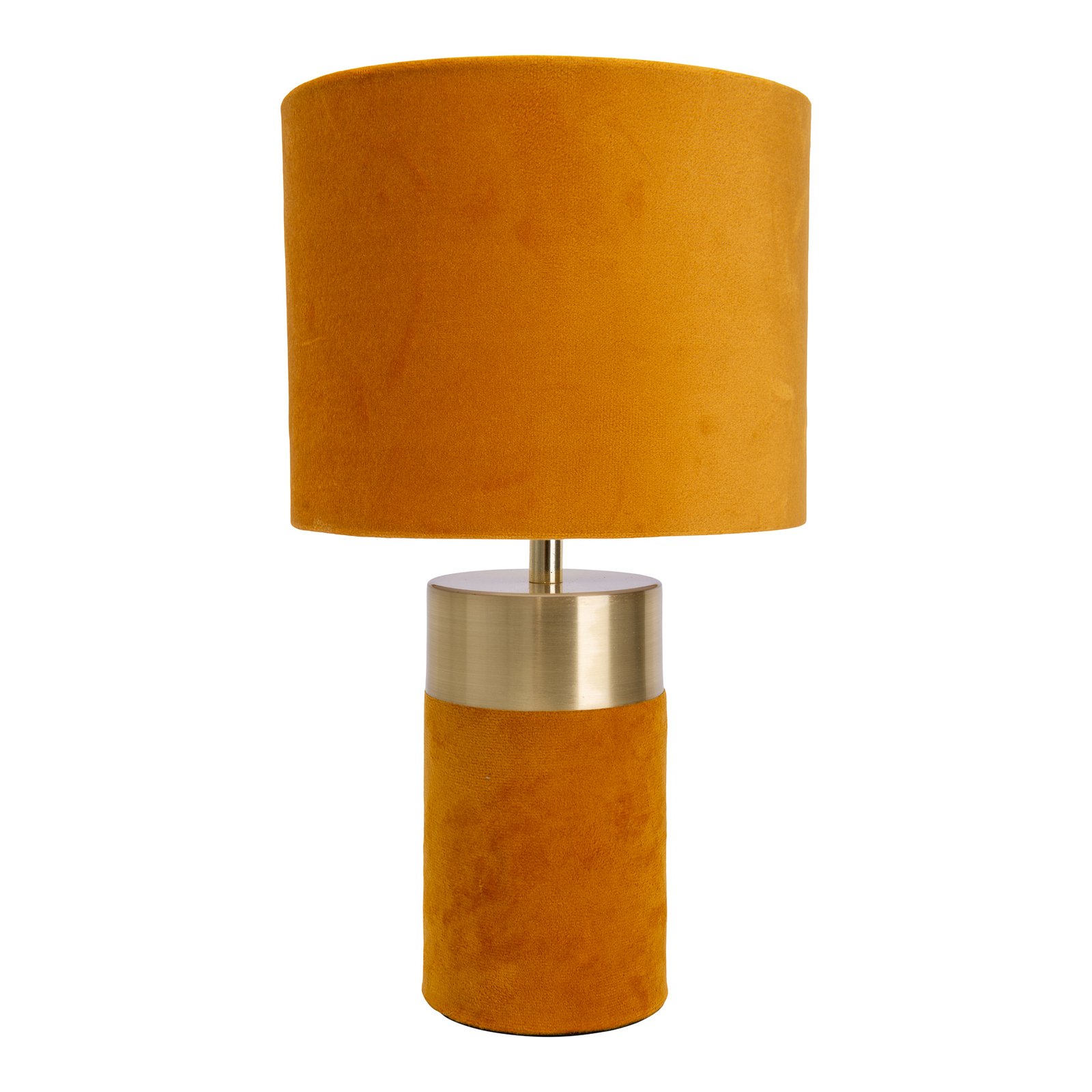 Lámpara de mesa 3189514, pantalla textil, naranja