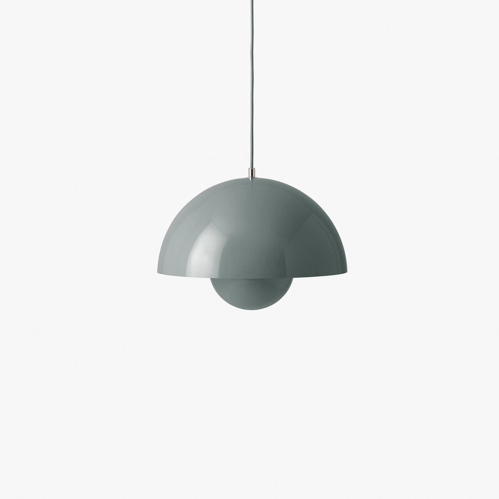 &Tradition Flowerpot VP7 pendant 37 stone blue, for Living / Dining Room, steel, E27, 100 W, H: 27 cm