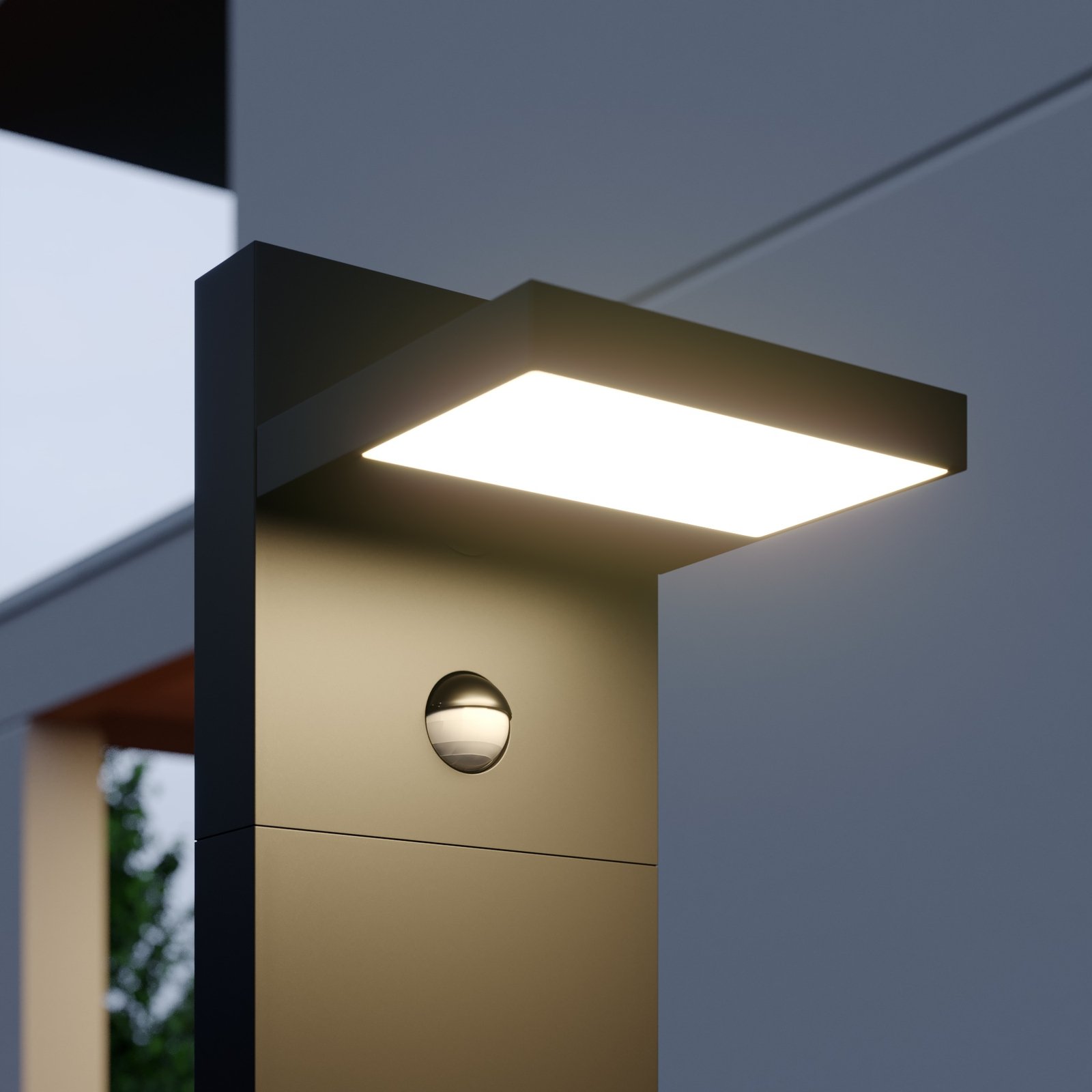 Silvan LED Garten Leuchte H100 w/Sensor Graphite - Lucande