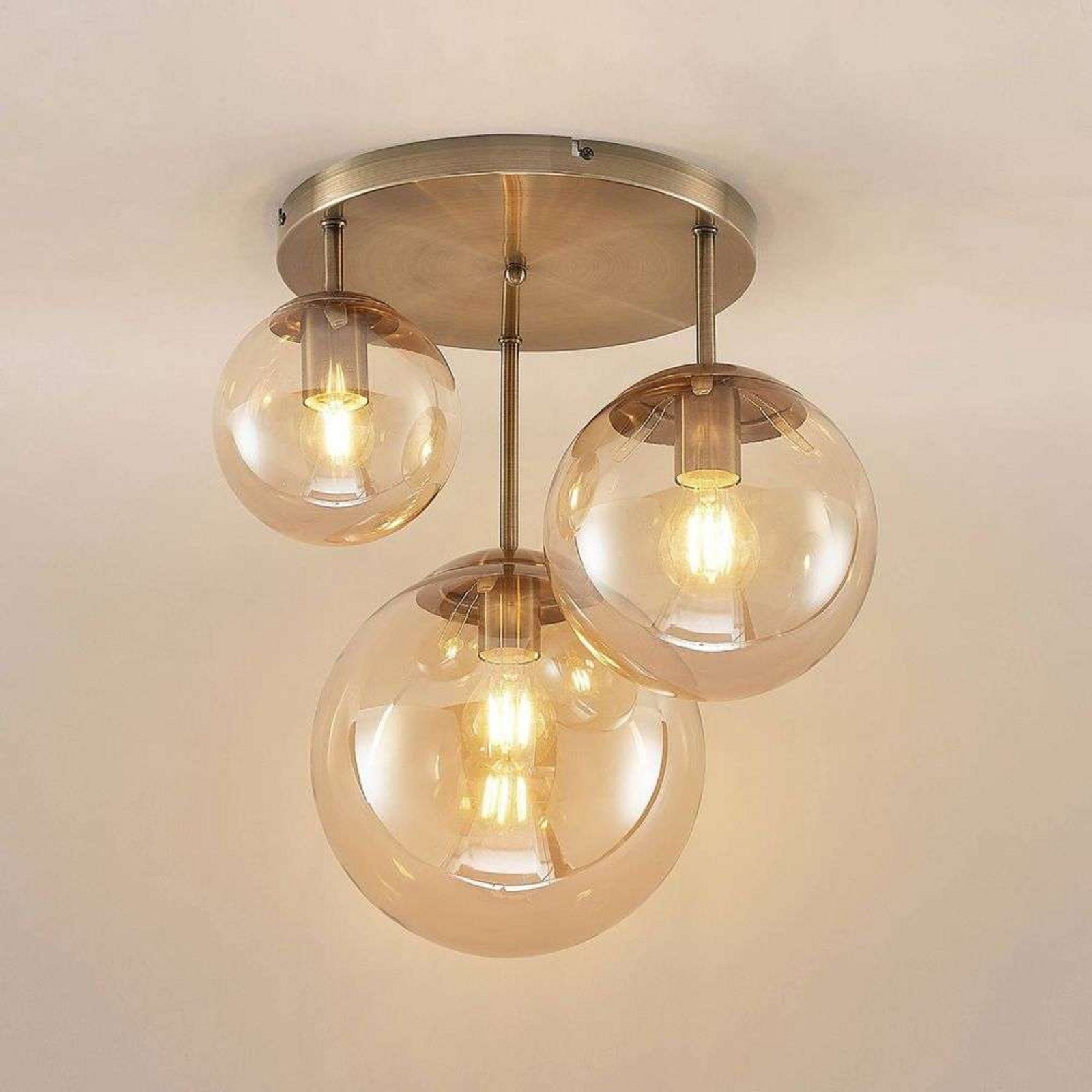 Teeja Cluster Plafond Amber - Lindby