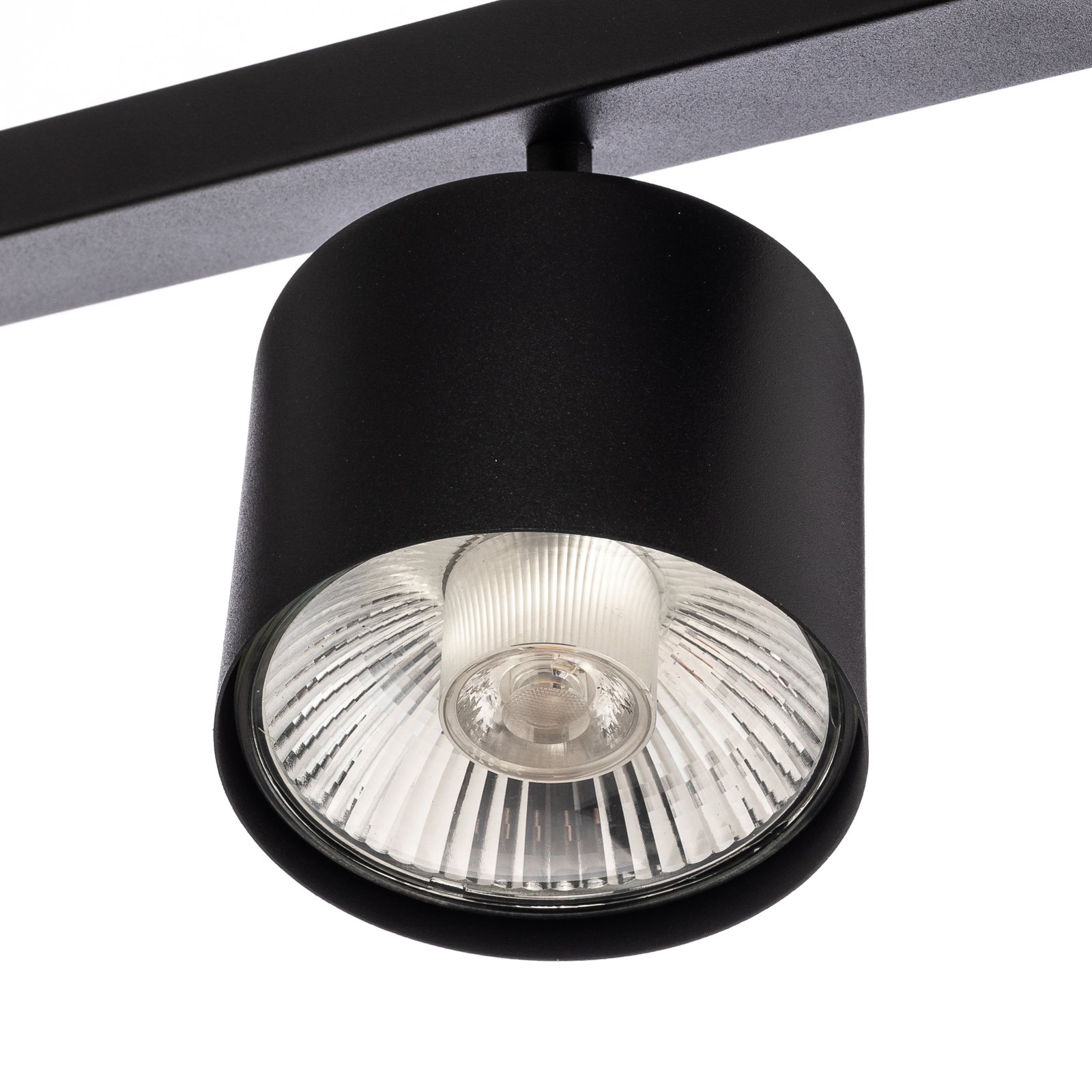 1047 ceiling light, three-bulb, black