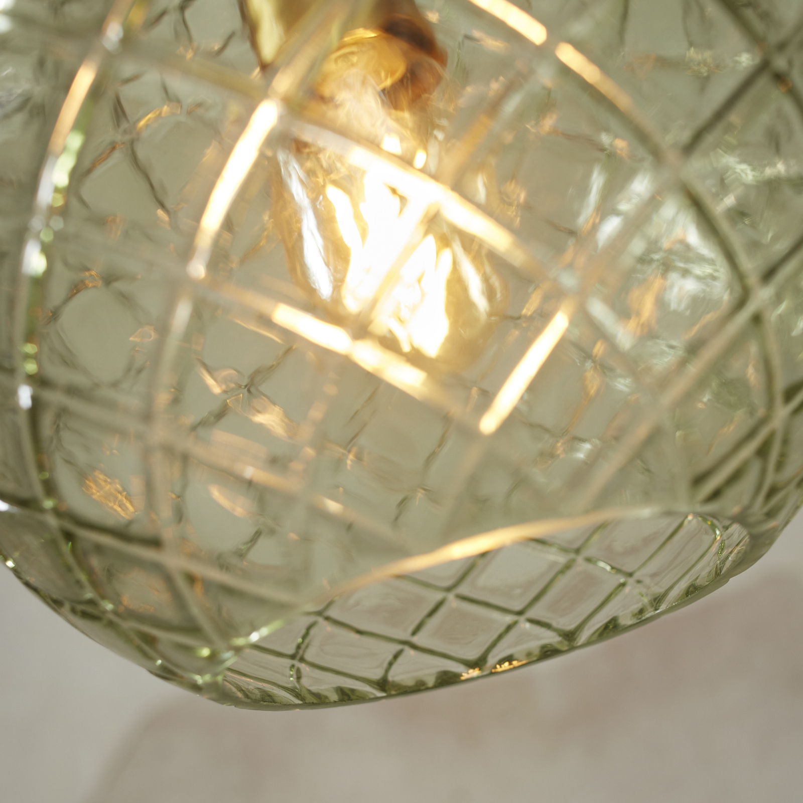 It's about RoMi Venice pendant light, globe, green, glass, E27