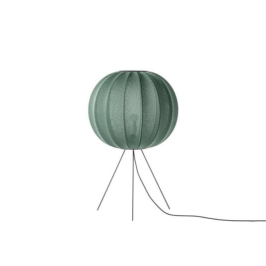 Knit-Wit 60 Round Stehlampe grün, 100 cm - Made By Hand