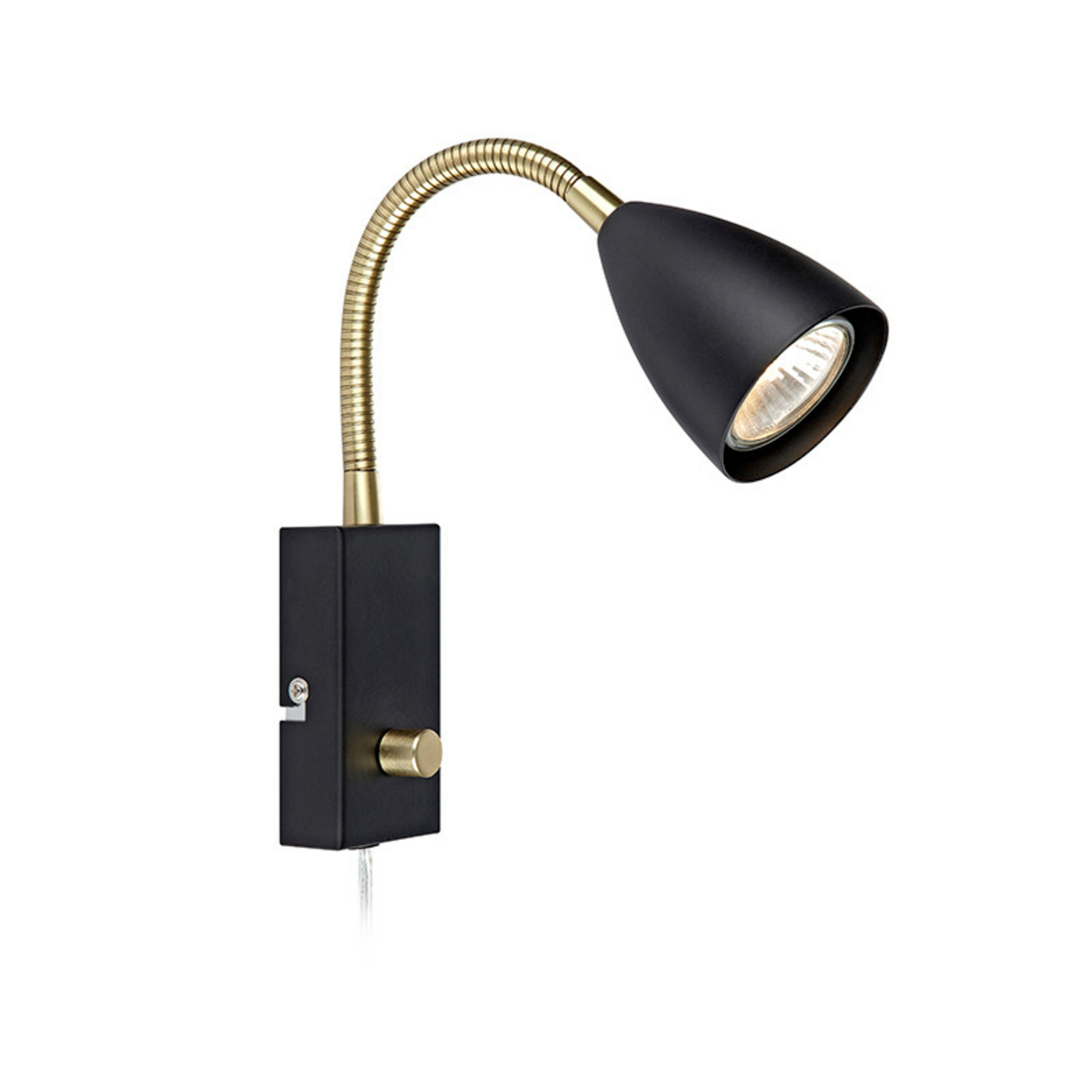 Ciro Flex Wandleuchte Schwarz/Messing - Markslöjd