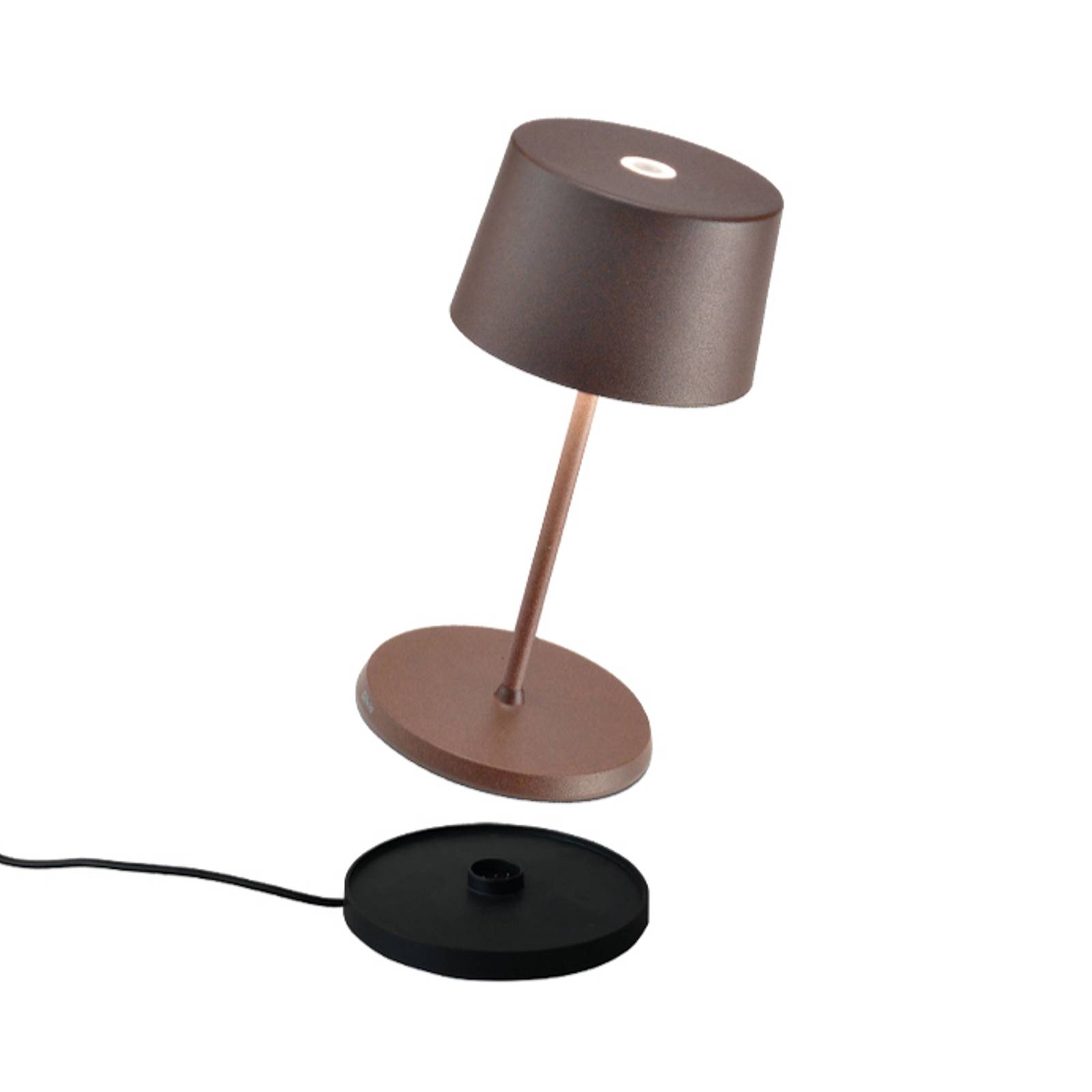 Zafferano Olivia mini lampe batterie corten