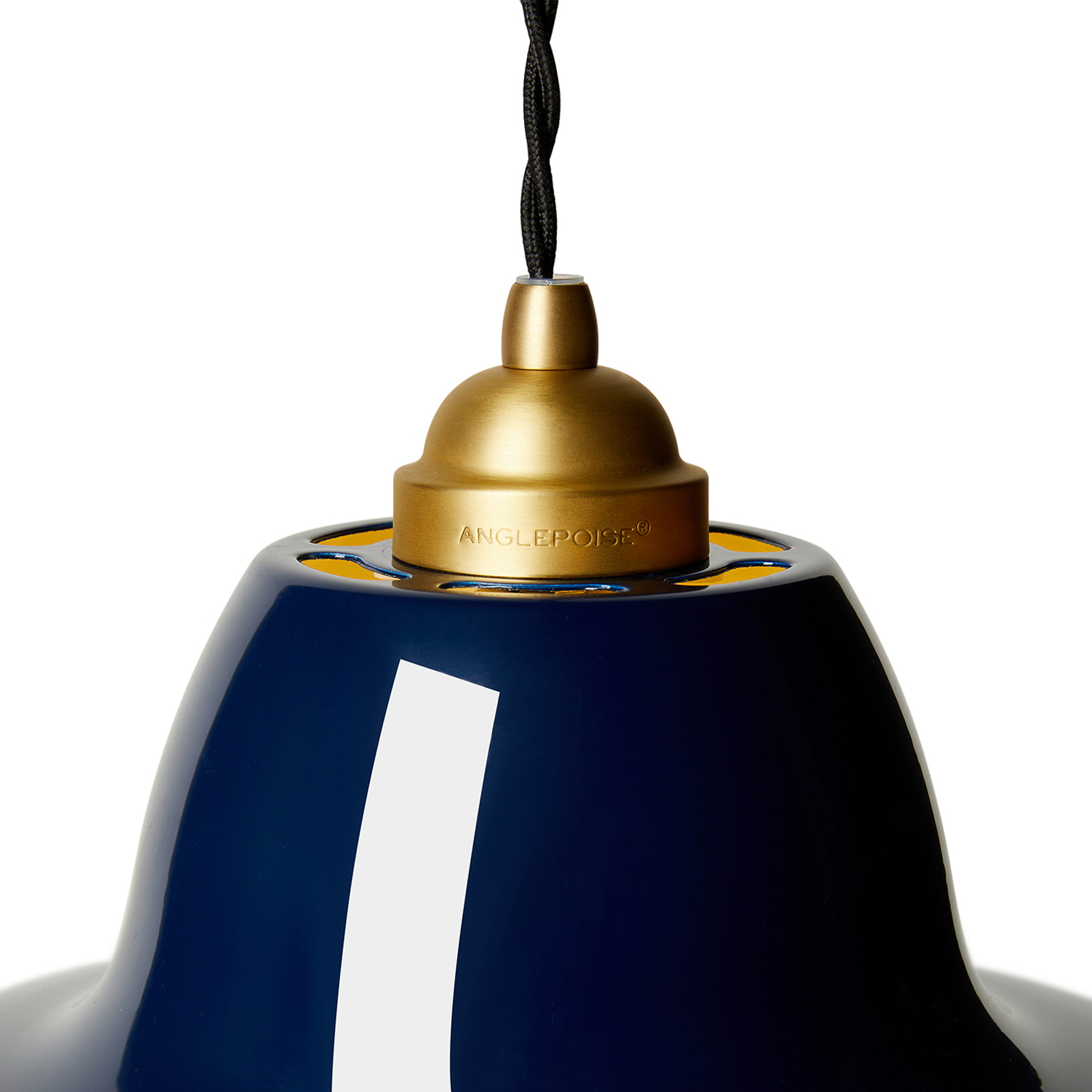 Original 1227 Midi Wide Brass Taklampa Ink Blue - Anglepoise
