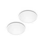 Philips LED SuperSlim 2er-Set weiß IP44 Ø 25cm 2.700K