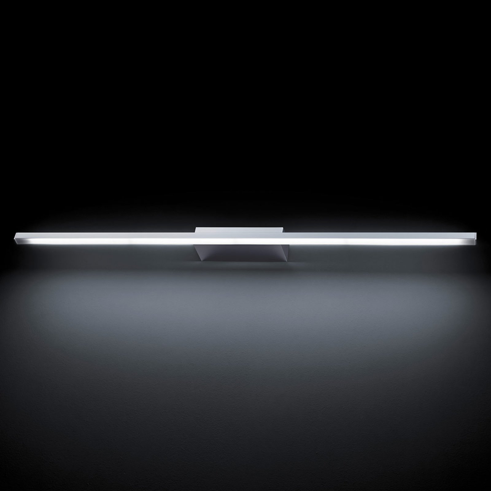 Grossmann GROSSMANN Forte LED wall light, chrome 93.6 cm, for Living / Dining Room, stainless steel, 6.4 W, energy efficiency: A+, W: 93.6 cm, H: 9.4 cm