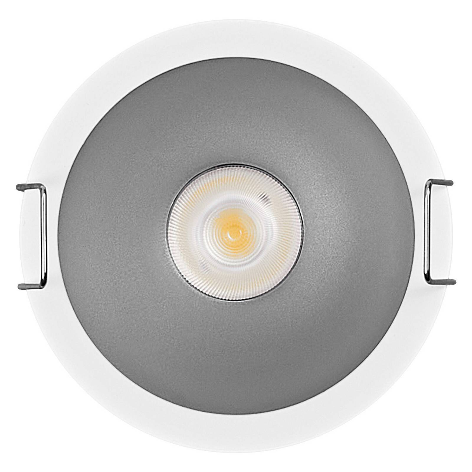 Spot wpuszczany LED OSRAM TWIST, biały/srebrny, 840, Ø 7 cm, metal