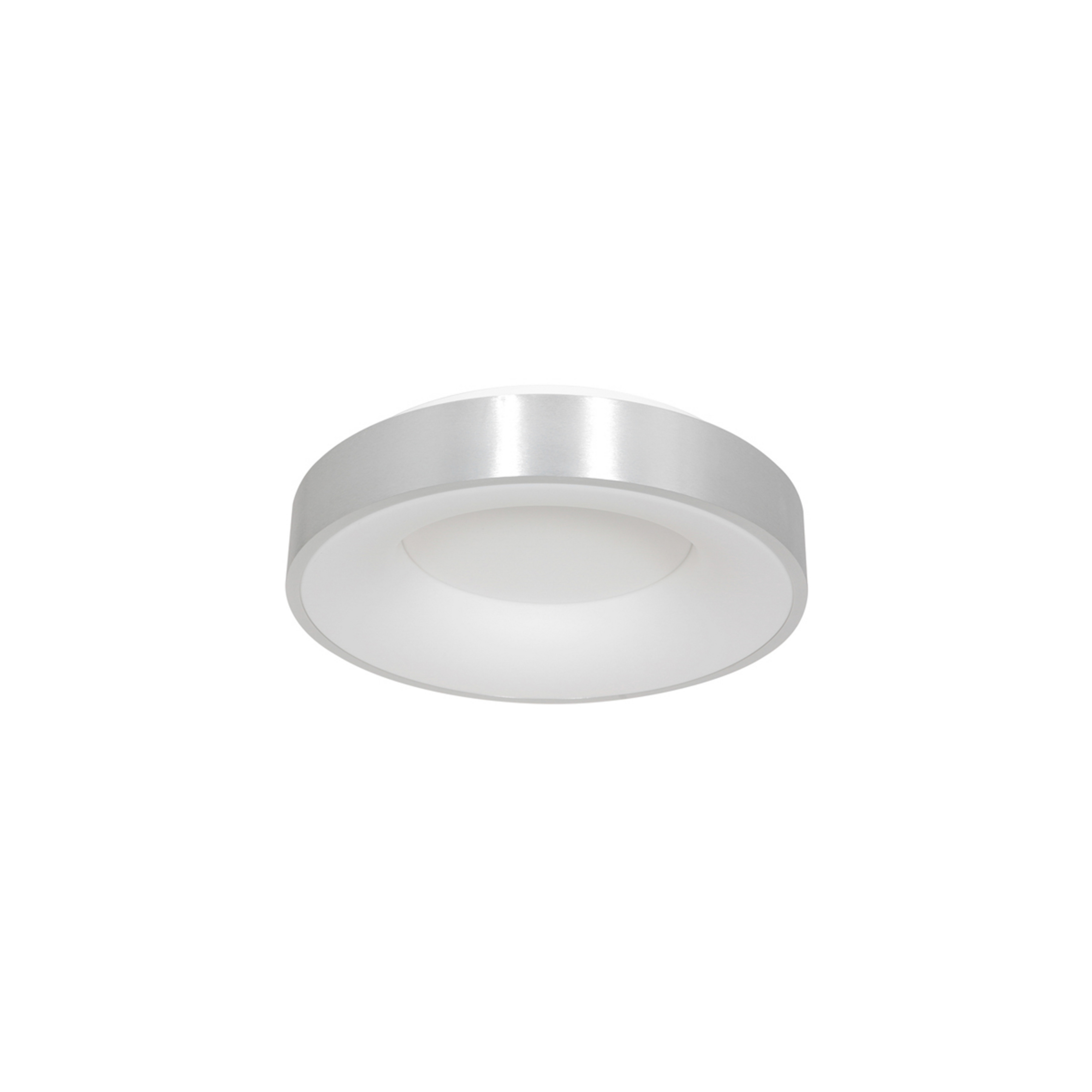 LED stropna svjetiljka Ringlede 2.700 K Ø 30 cm, srebrna