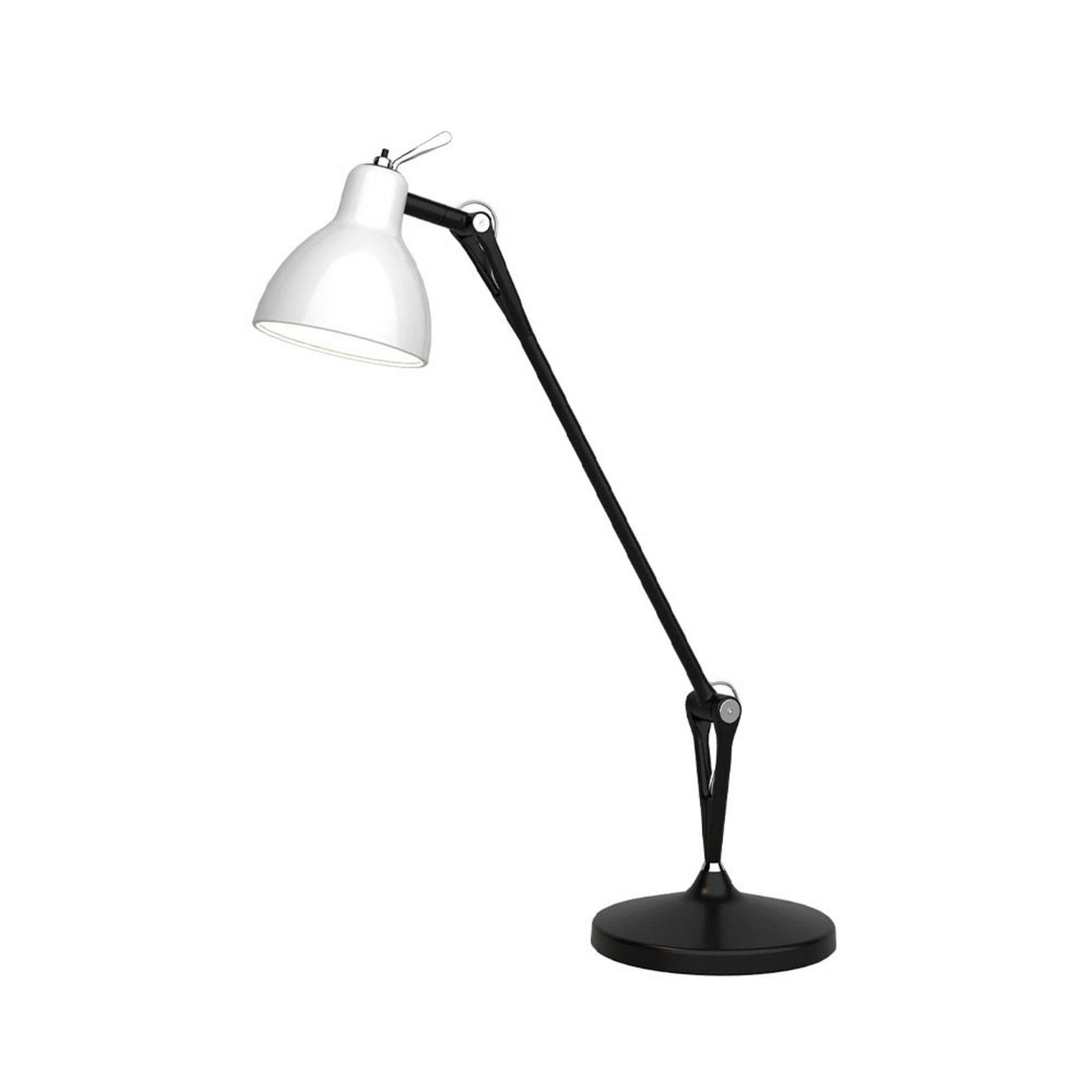 Luxy T1 Table Lamp Black/Gloss White - Rotaliana