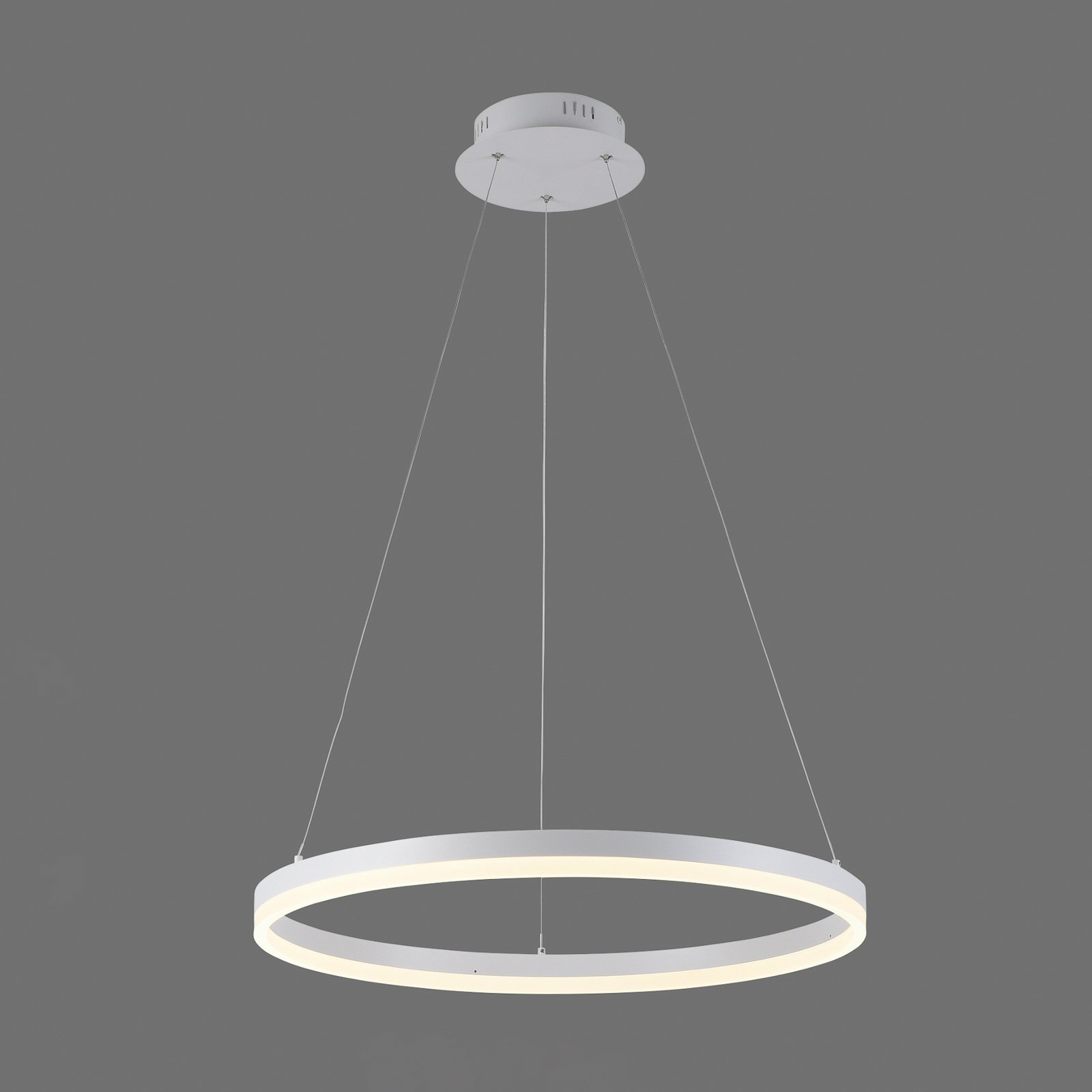 LED hanglamp Titus, rond, Ø 60 cm, wit