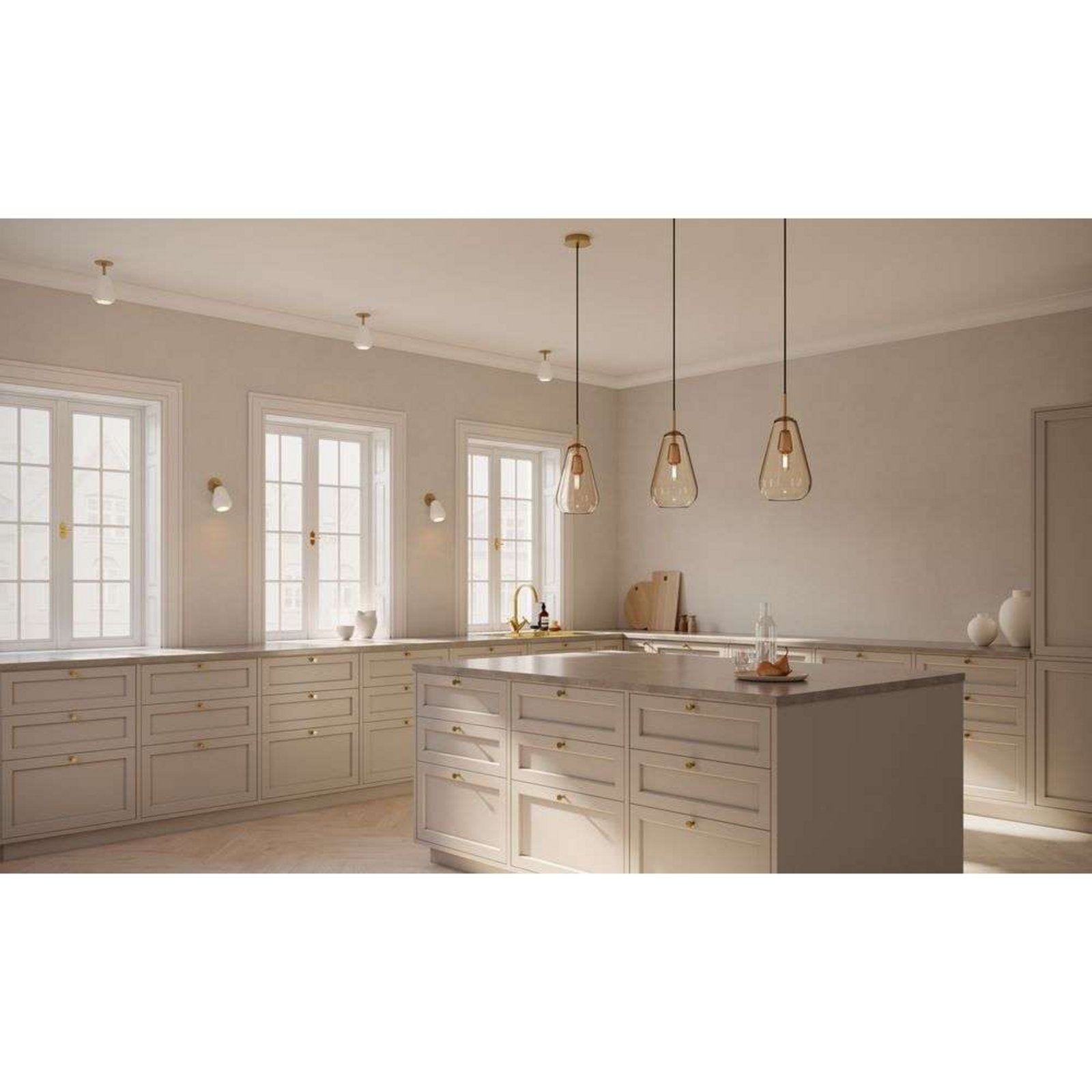 Nuura inbouwspot Anoli Spot Recessed, Ø 10 cm, wit/goud